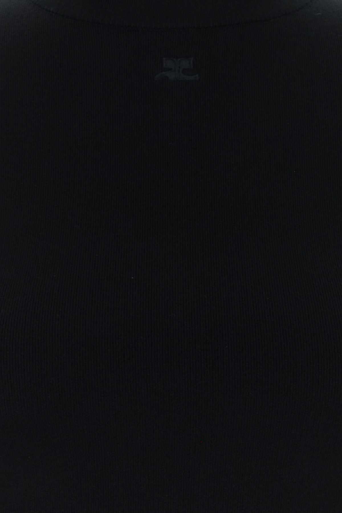 Courreges Mocknecksweater Sweater — Black, view 3
