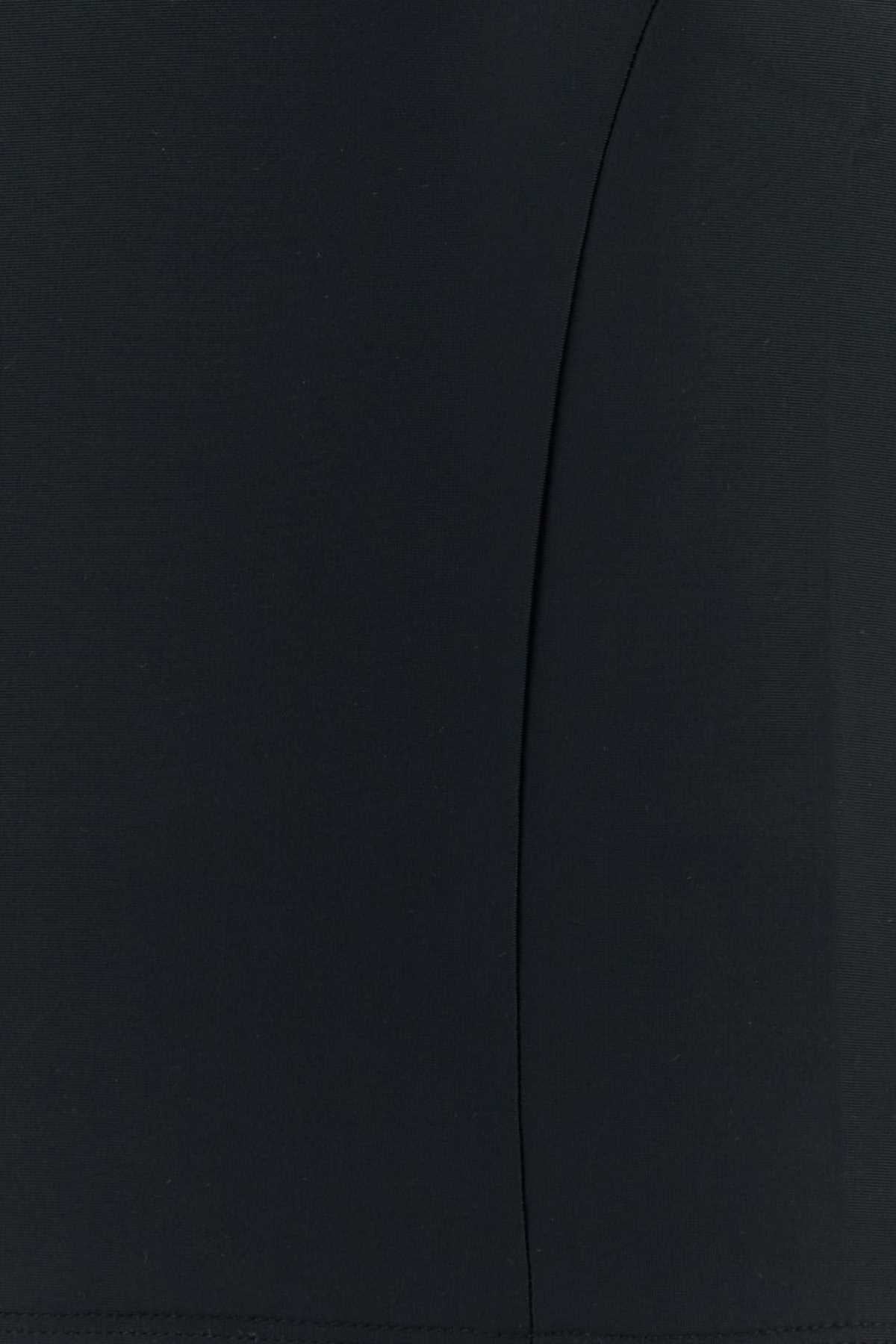 T By Alexander Wang Stretch Nylon Rashguard T-Shirt — Black, view 3