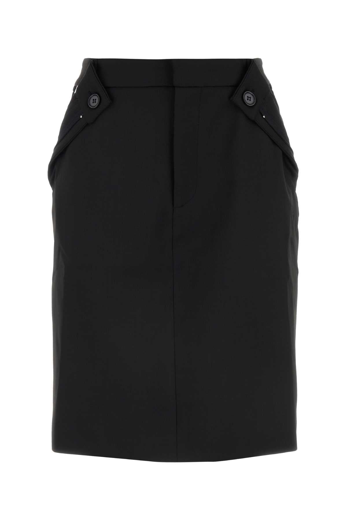 Coperni Stretch Blend Skirt — Black by Coperni