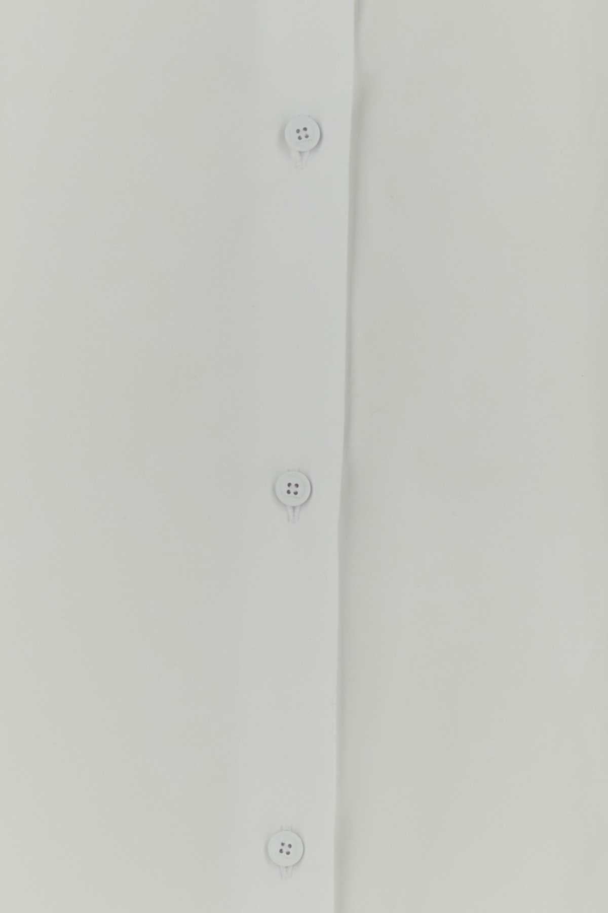 Courreges Poplin Shirt — White, view 3
