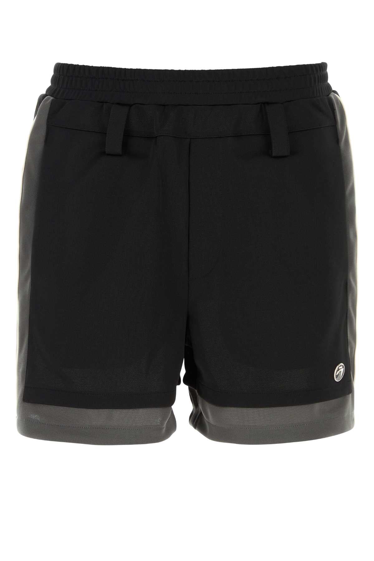 Ambush Color-Block Polyester Bermuda Shorts — Black by Ambush