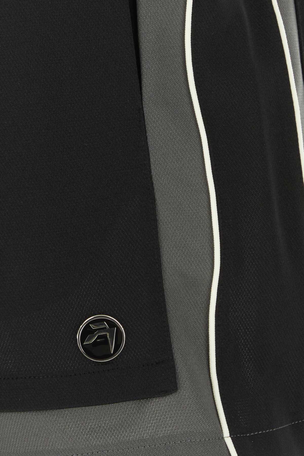 Ambush Color-Block Polyester Bermuda Shorts — Black, view 3