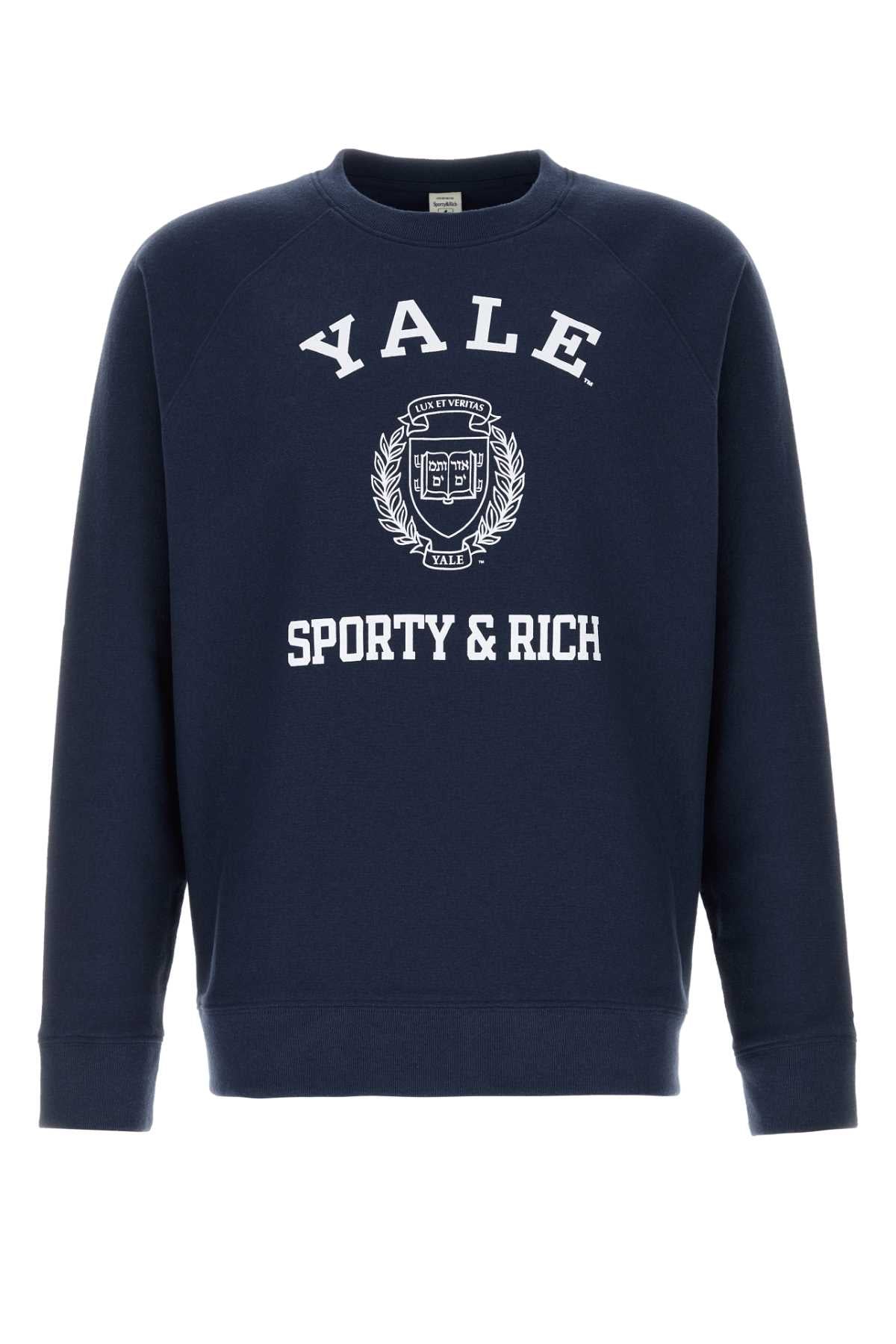 Sporty & Rich Soft Sweatshirt — Navy by Sporty & Rich