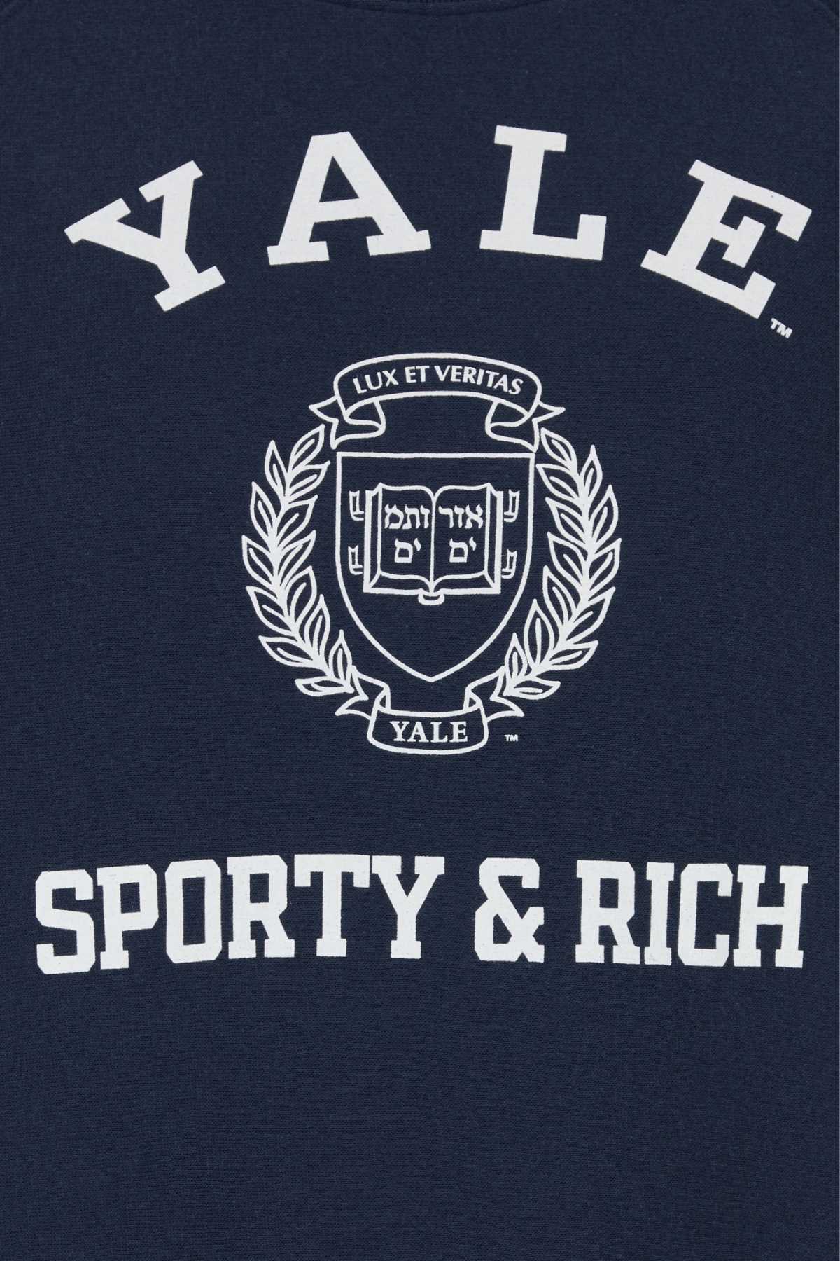 Sporty & Rich Soft Sweatshirt — Navy, view 3