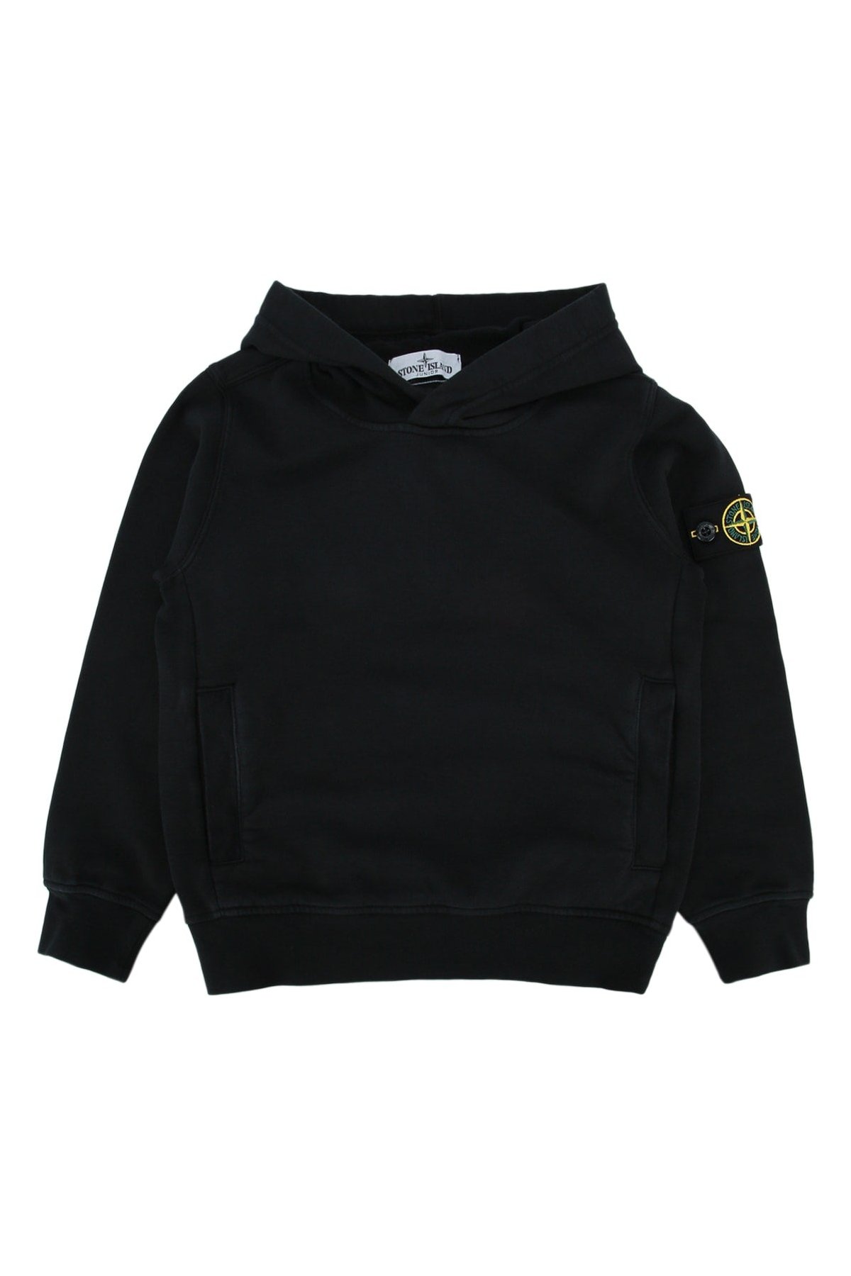 Stone Island Kids Sweater Hoodie — Black by Stone Island Kids