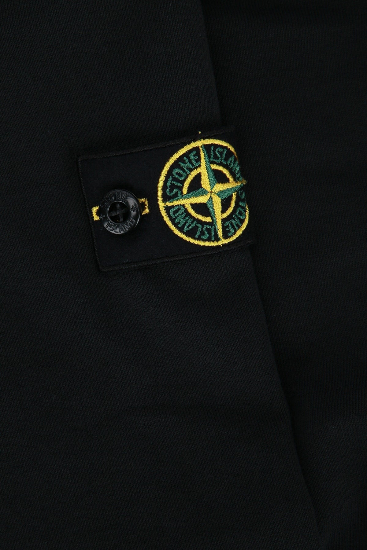 Stone Island Kids Sweater Hoodie — Black, view 3