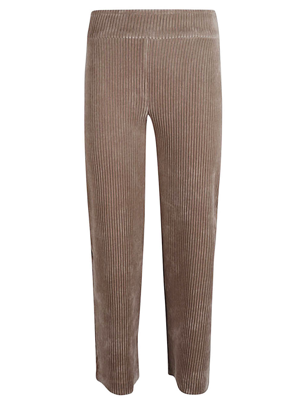 Avenue Montaigne Ribbed Corduroy Trousers — Beige by Avenue Montaigne