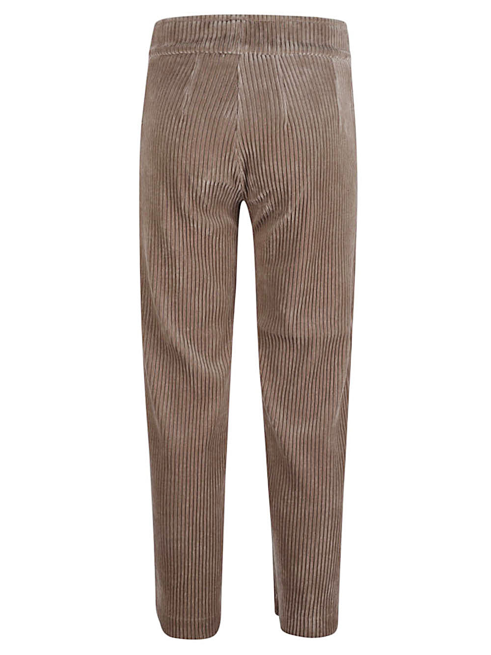 Avenue Montaigne Ribbed Corduroy Trousers — Beige, view 2
