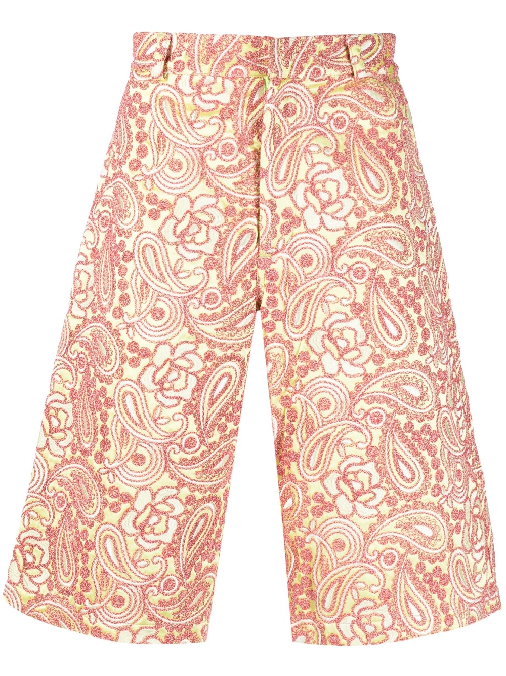Bluemarble Floral Embroidered Short Trousers — Cream by Bluemarble