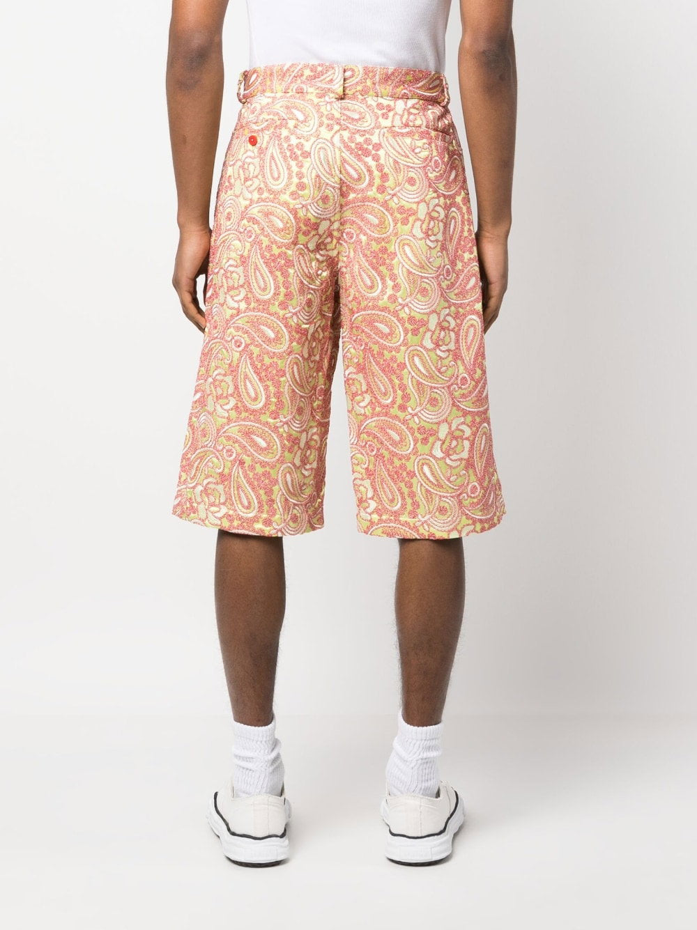 Bluemarble Floral Embroidered Short Trousers — Cream, view 2