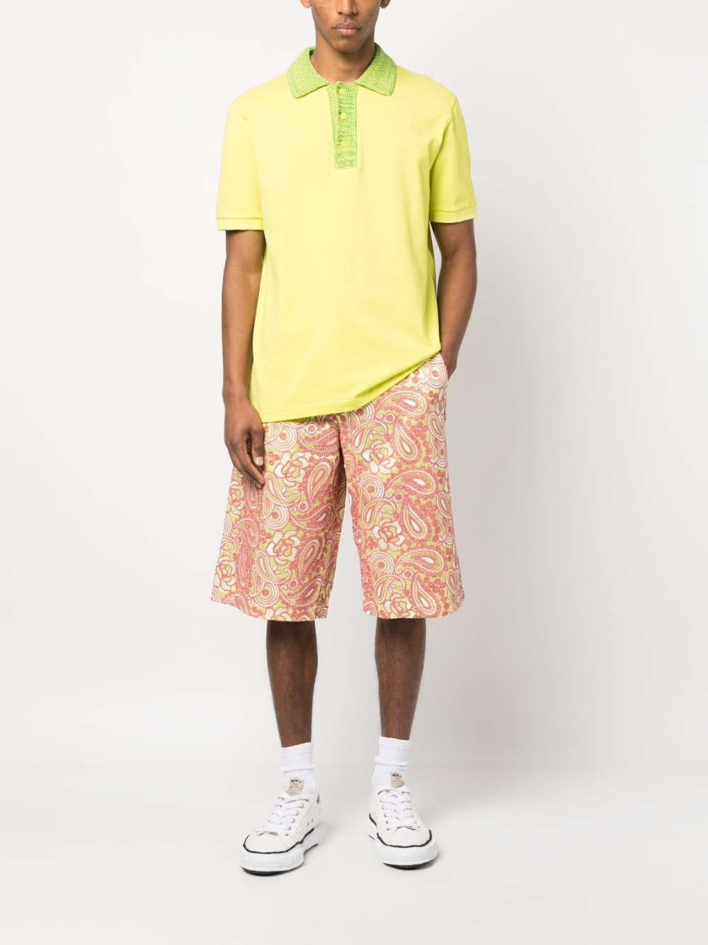 Bluemarble Floral Embroidered Short Trousers — Cream, view 3