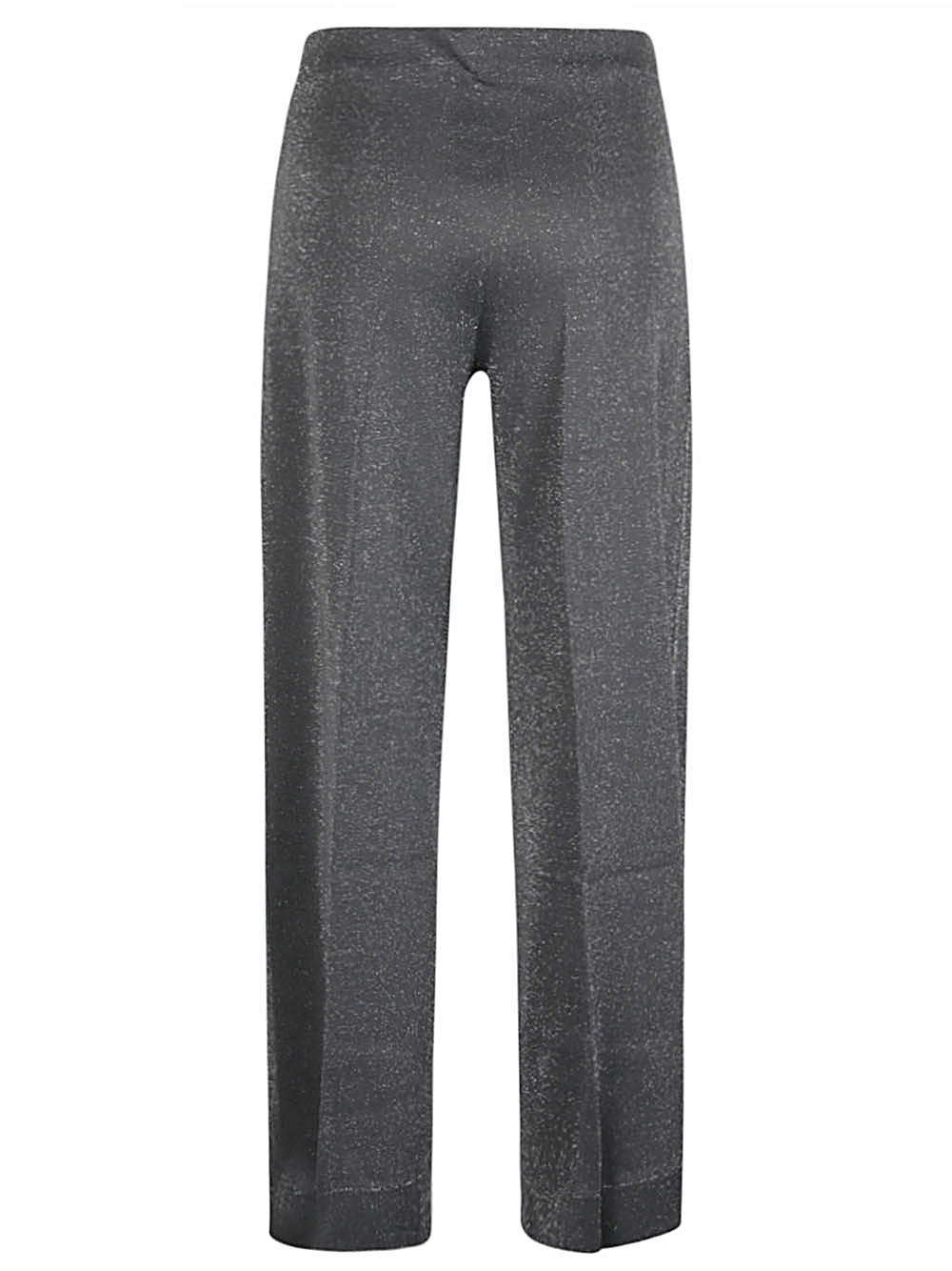 Circus Hotel Wide-Leg Viscose Trousers — Grey, view 2