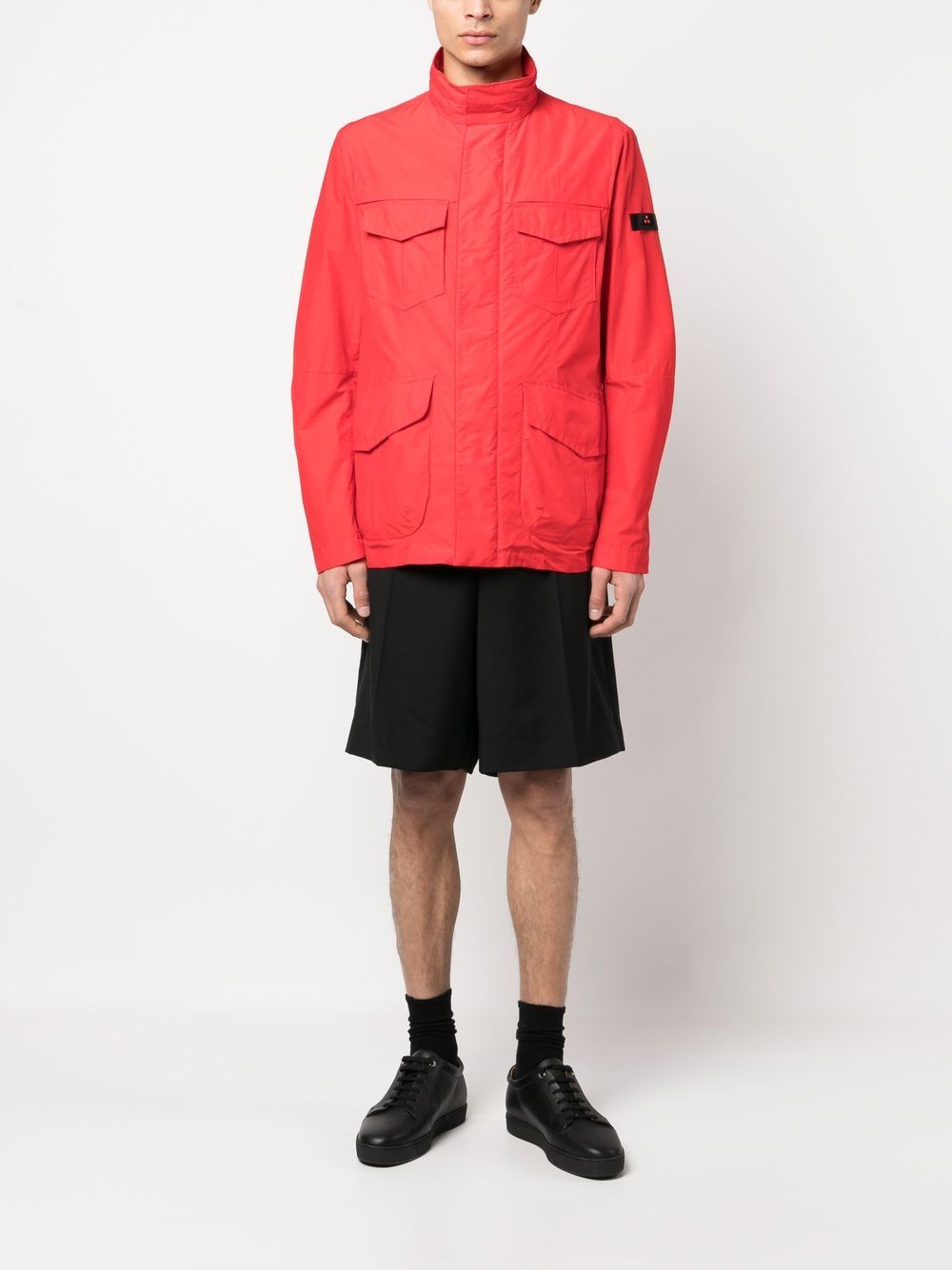 Peuterey Cotton-Blend Blouson Jacket — Red, view 4