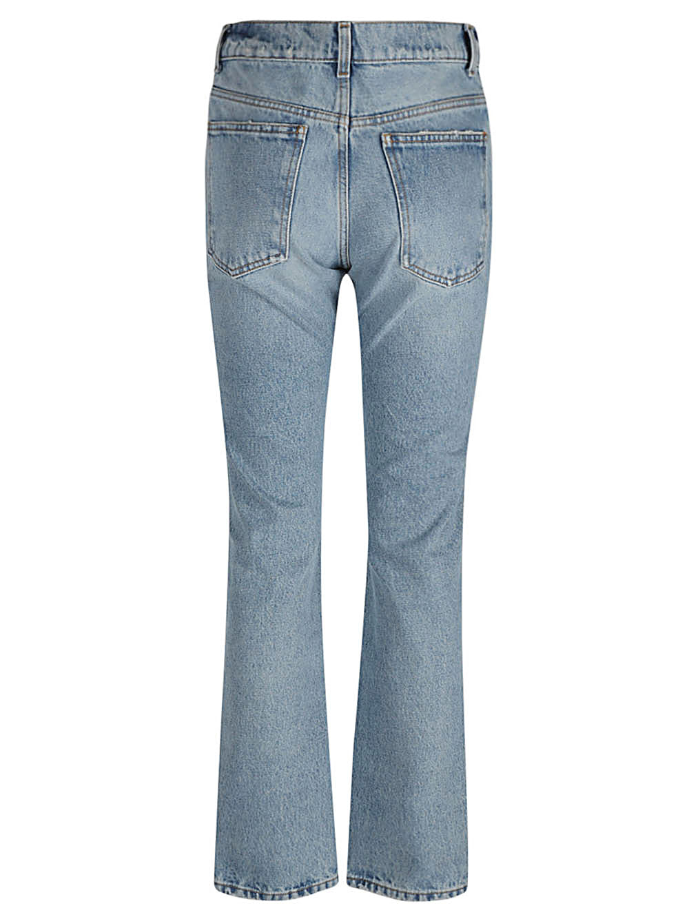 Armarium Low-Rise Straight-Leg Jeans — Indigo, view 2