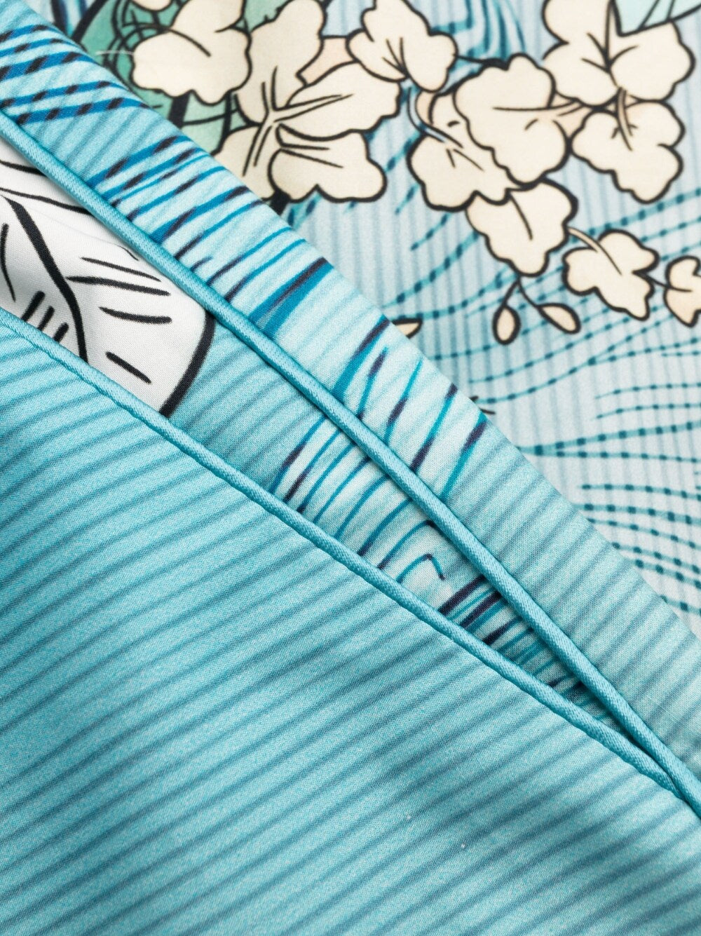 F.R.S . Japanese Branch Print Shorts — Teal, view 2