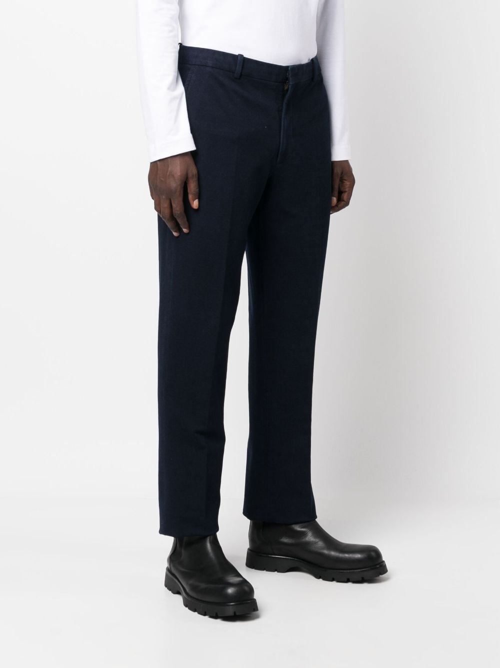 Circolo 1901 Stretch-Cotton Trousers — Navy, view 2