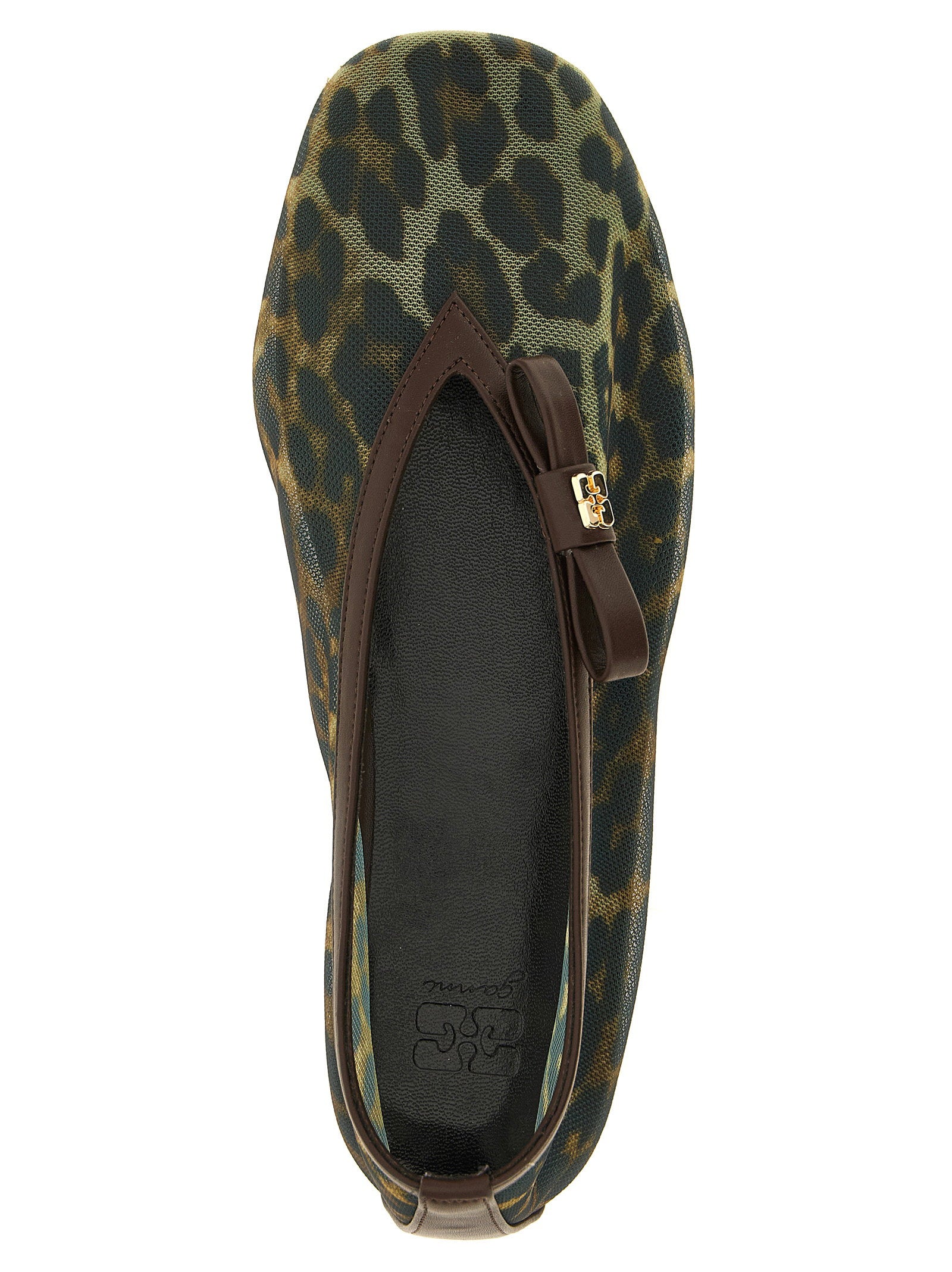 Ganni Jenny Ballet Flat — Black, view 4