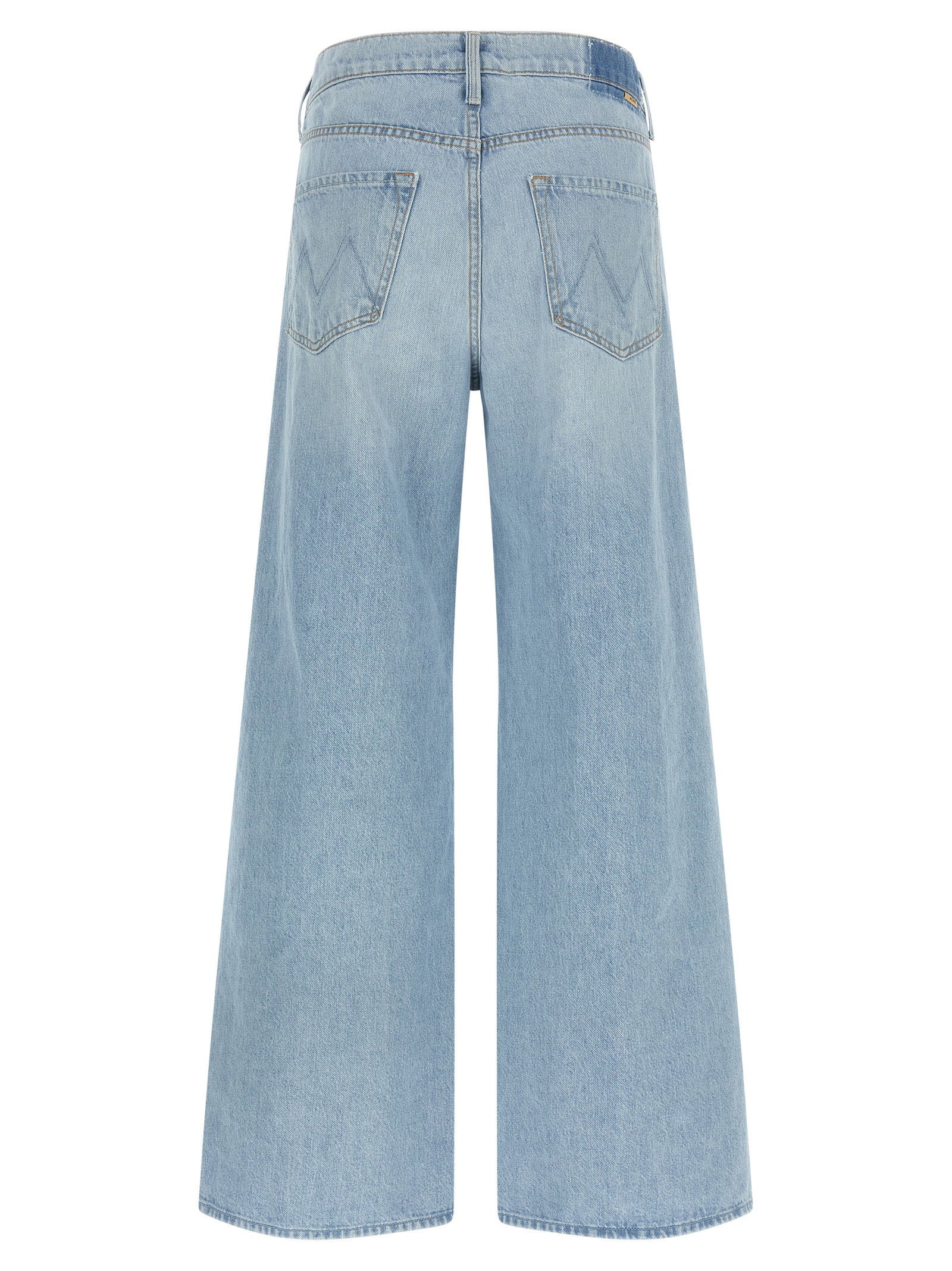 Mother Ditcher Roller Jeans — Blue, view 2