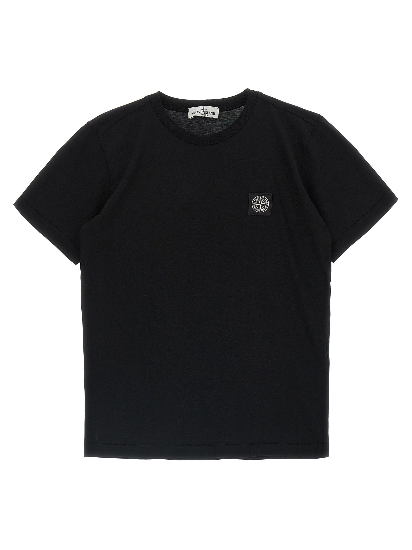 Stone Island Junior Logo Patch T-Shirt — Black by Stone Island Junior