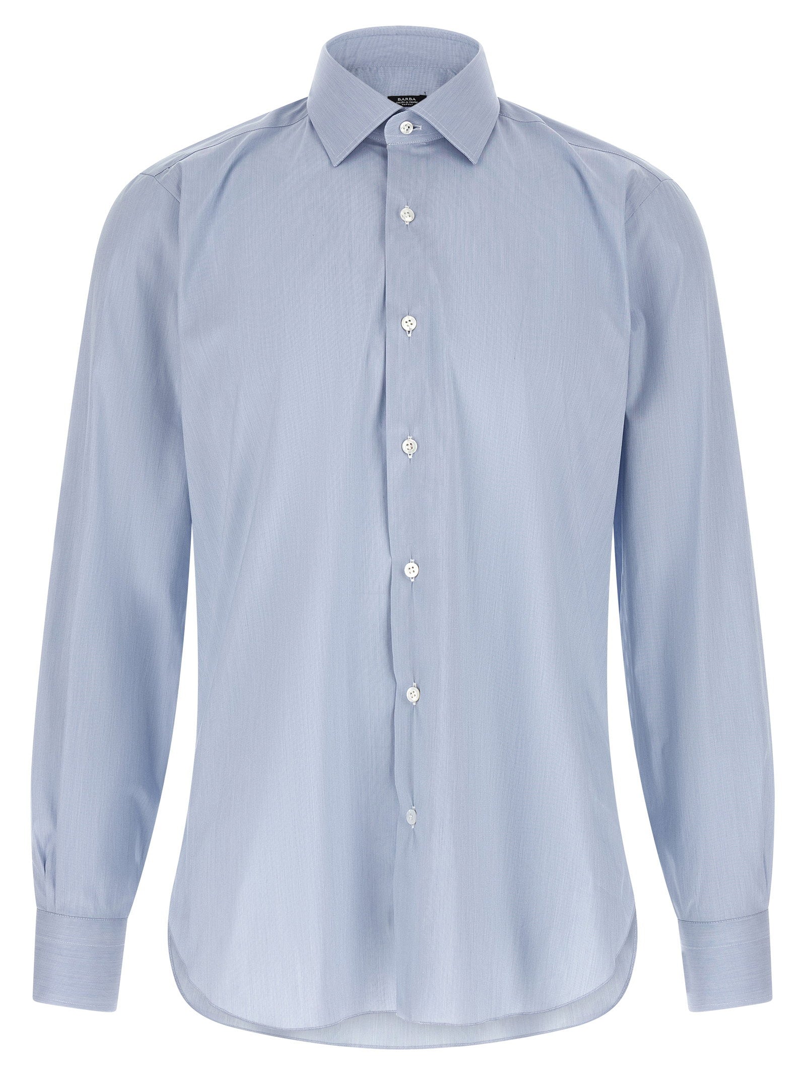 Barba Poplin Shirt — Light blue by Barba