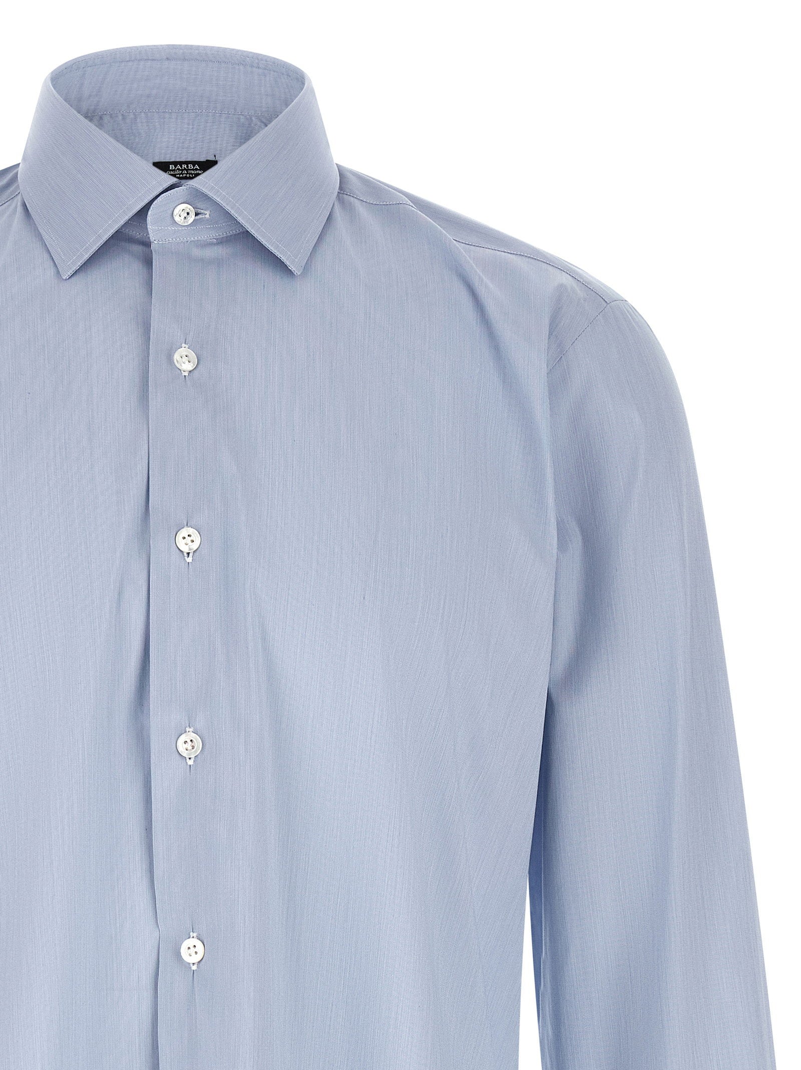 Barba Poplin Shirt — Light blue, view 3