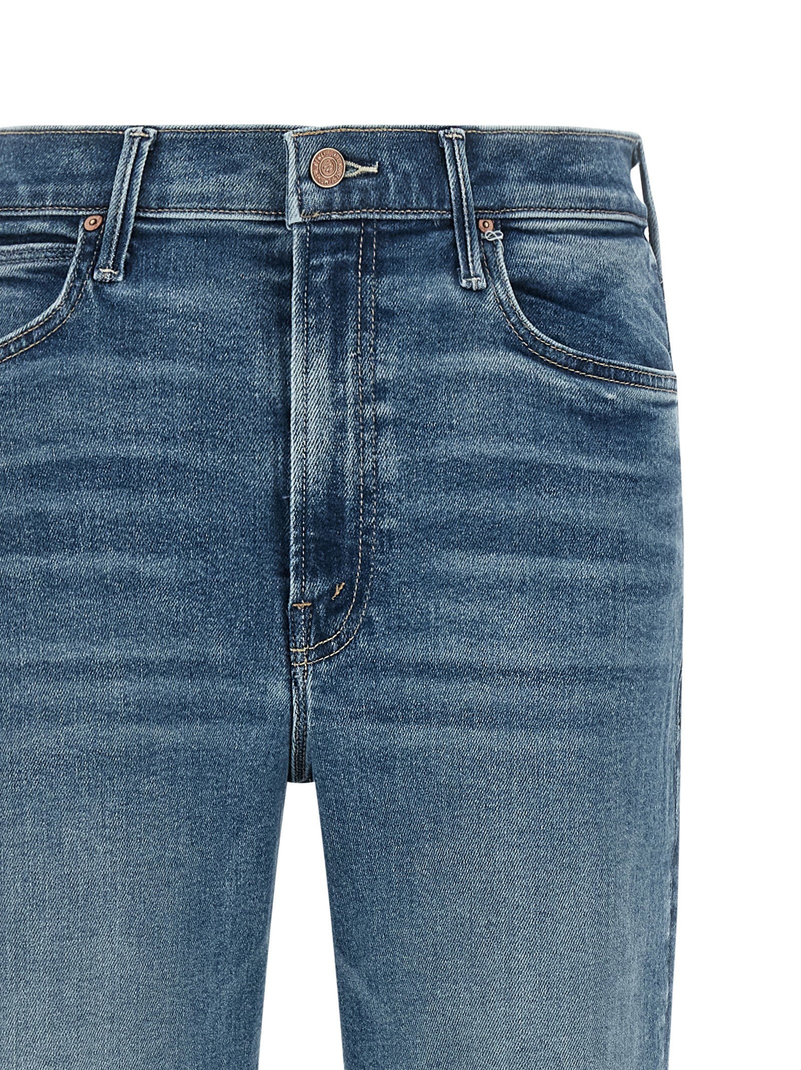 Mother Kick It Jeans — Blue, view 2