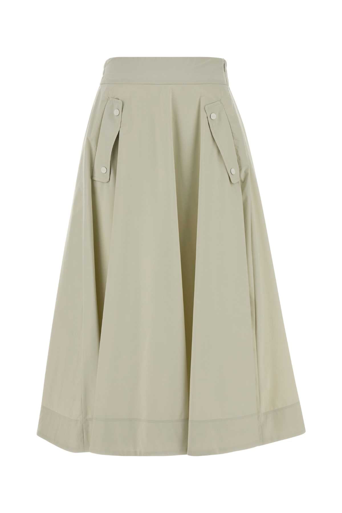 Herno Laminar Nylon A-Line Skirt — Beige by Herno Laminar