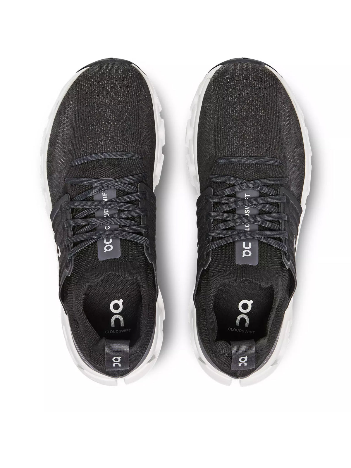 On Running Cloudswift Sneaker — Black, view 3