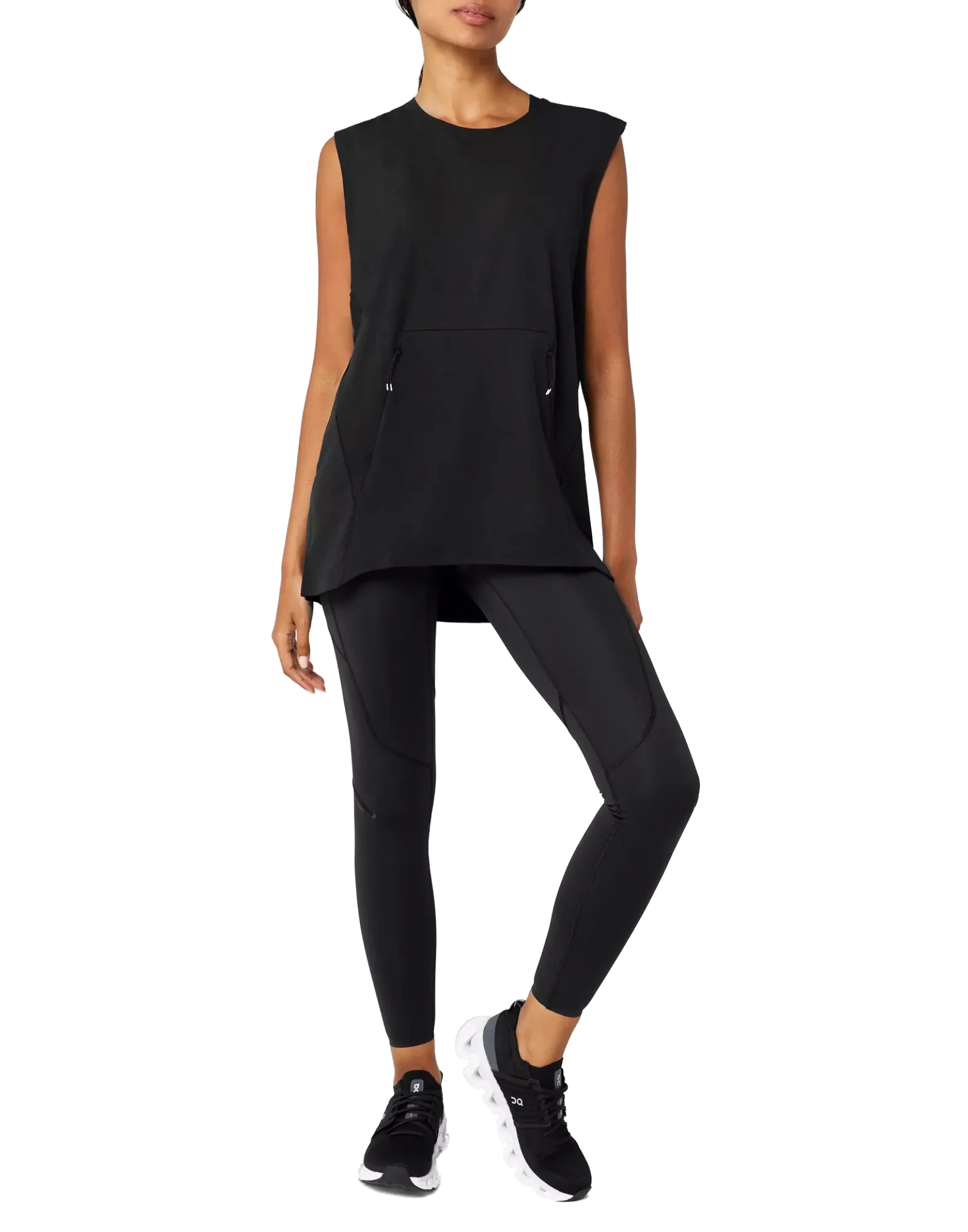 On Running Cloudswift Sneaker — Black, view 4