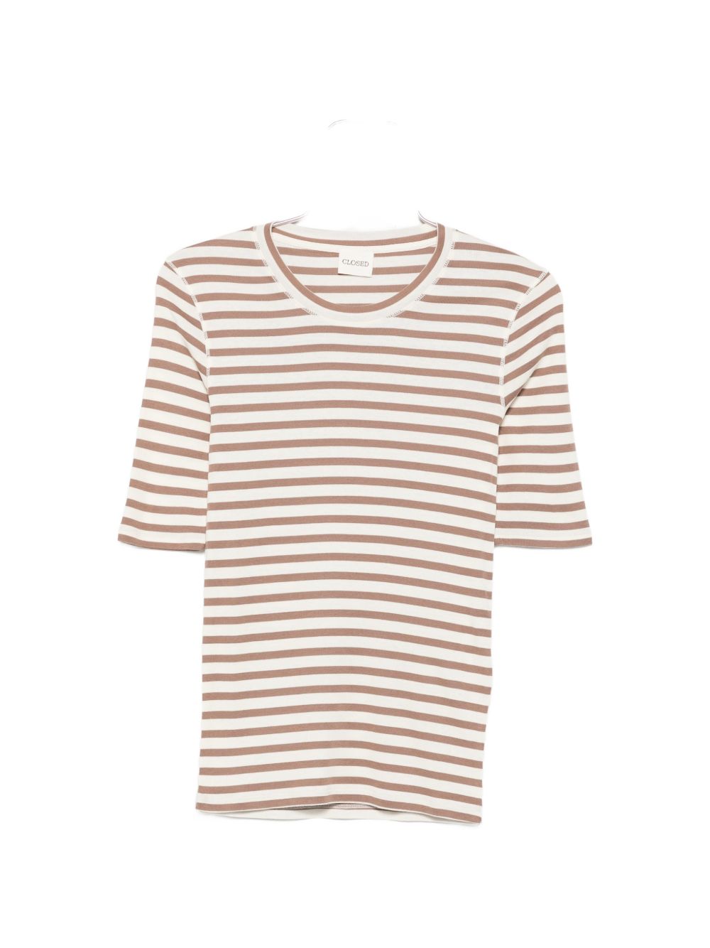 Closed Striped T-Shirt — Beige by Closed