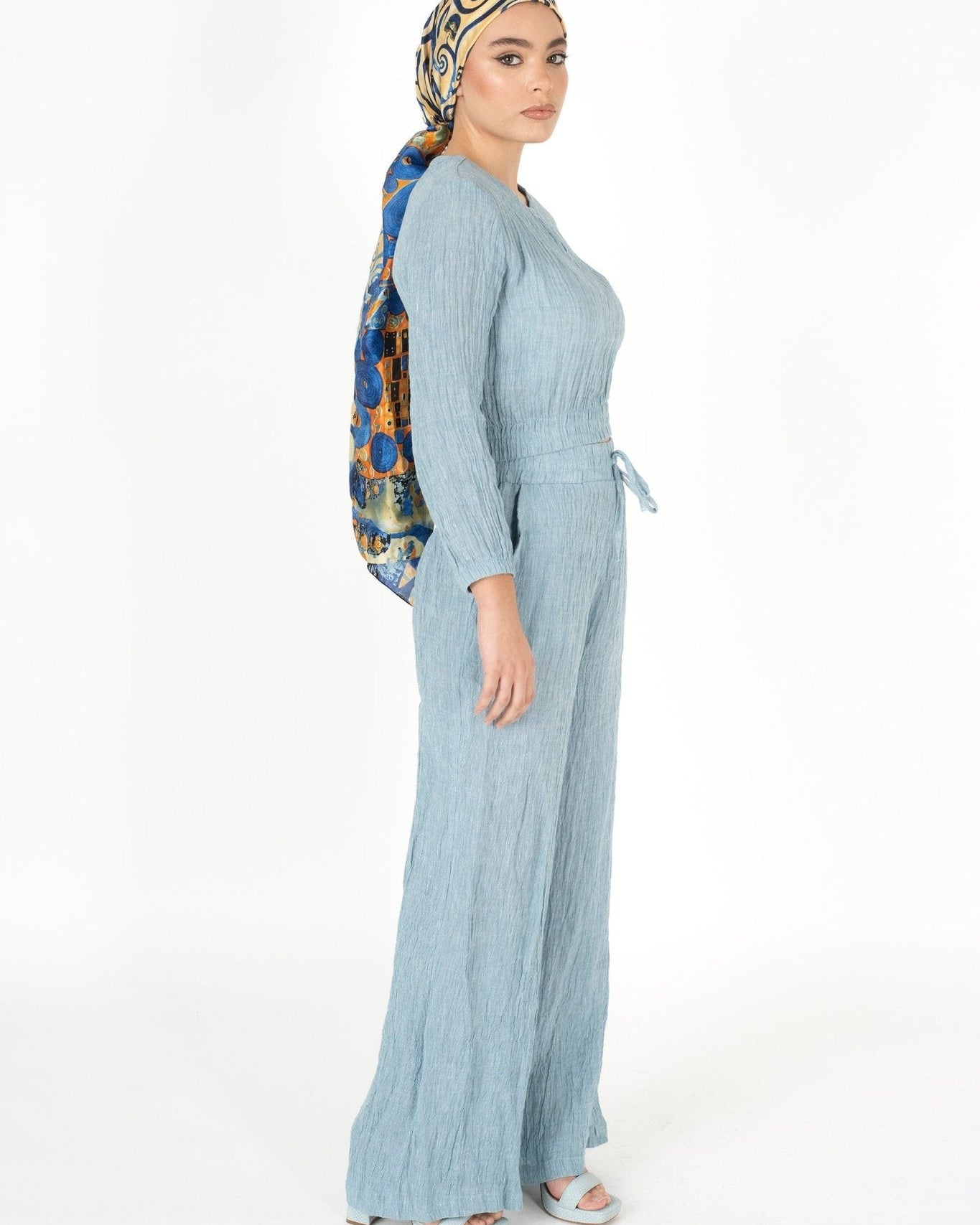 The Linen Set: Modest Two-Piece Matching Set, view 3