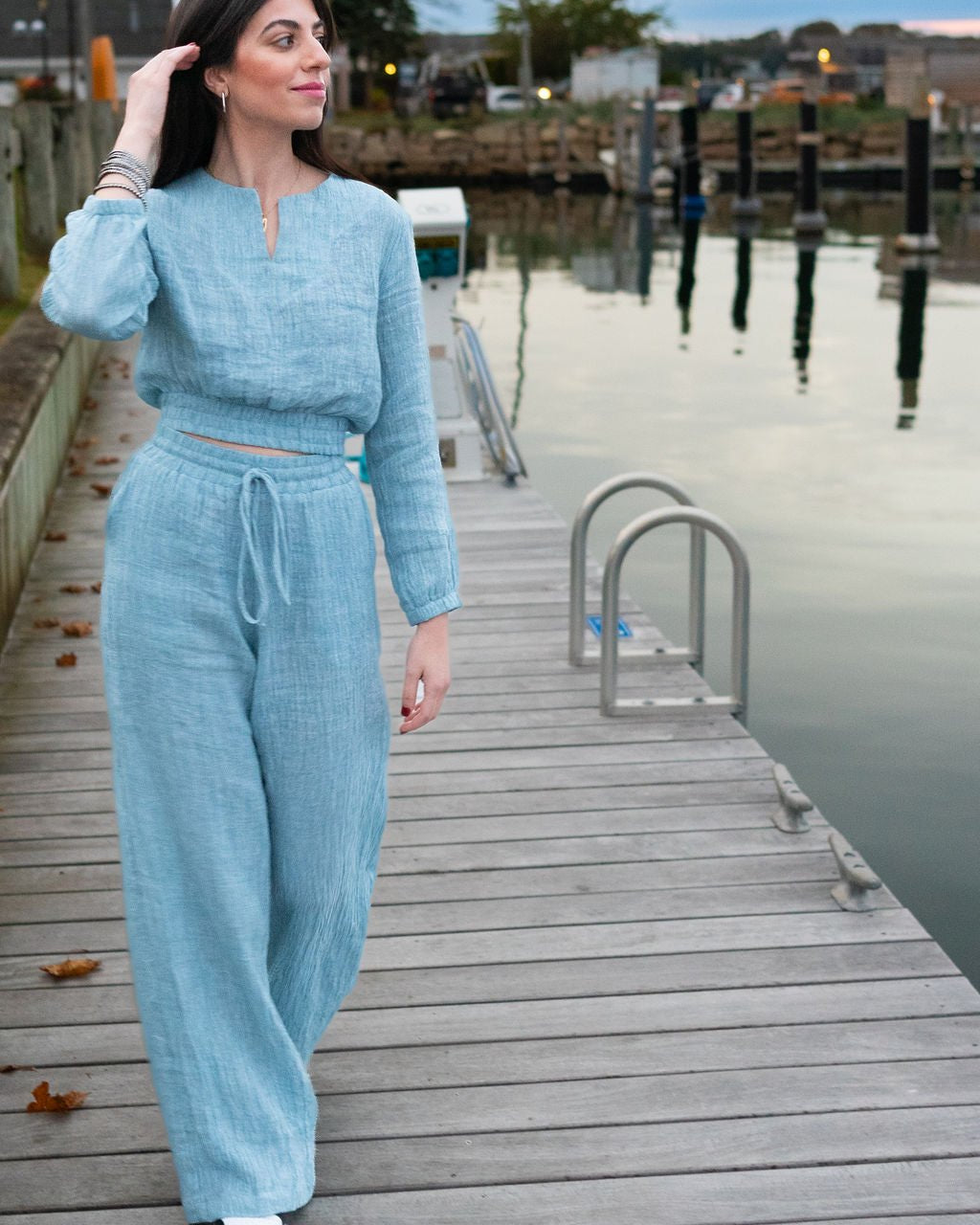 The Linen Set: Modest Two-Piece Matching Set, view 8