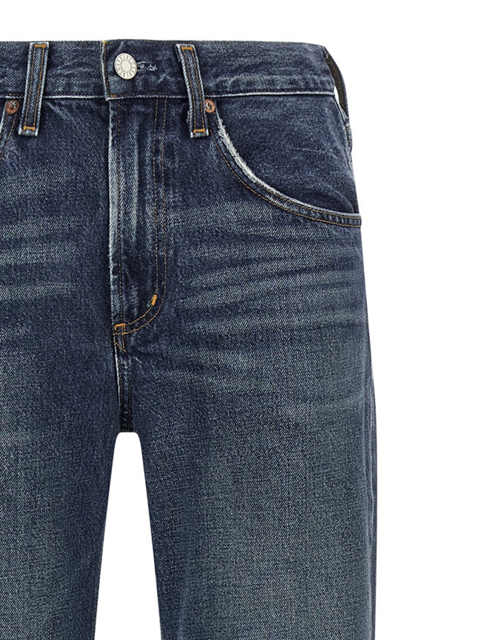 Agolde Kick Boot Jeans — Navy, view 3