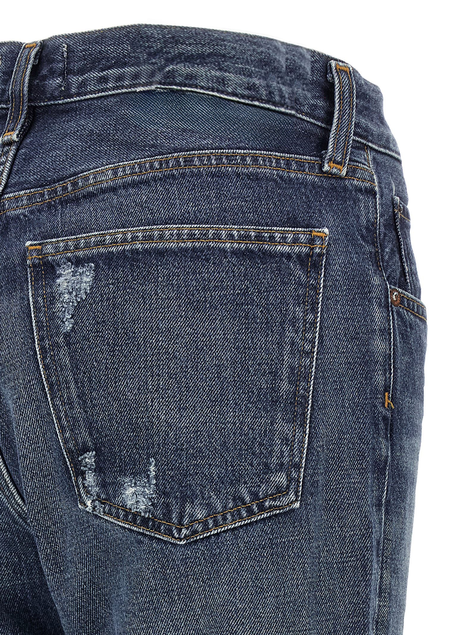 Agolde Kick Boot Jeans — Navy, view 4