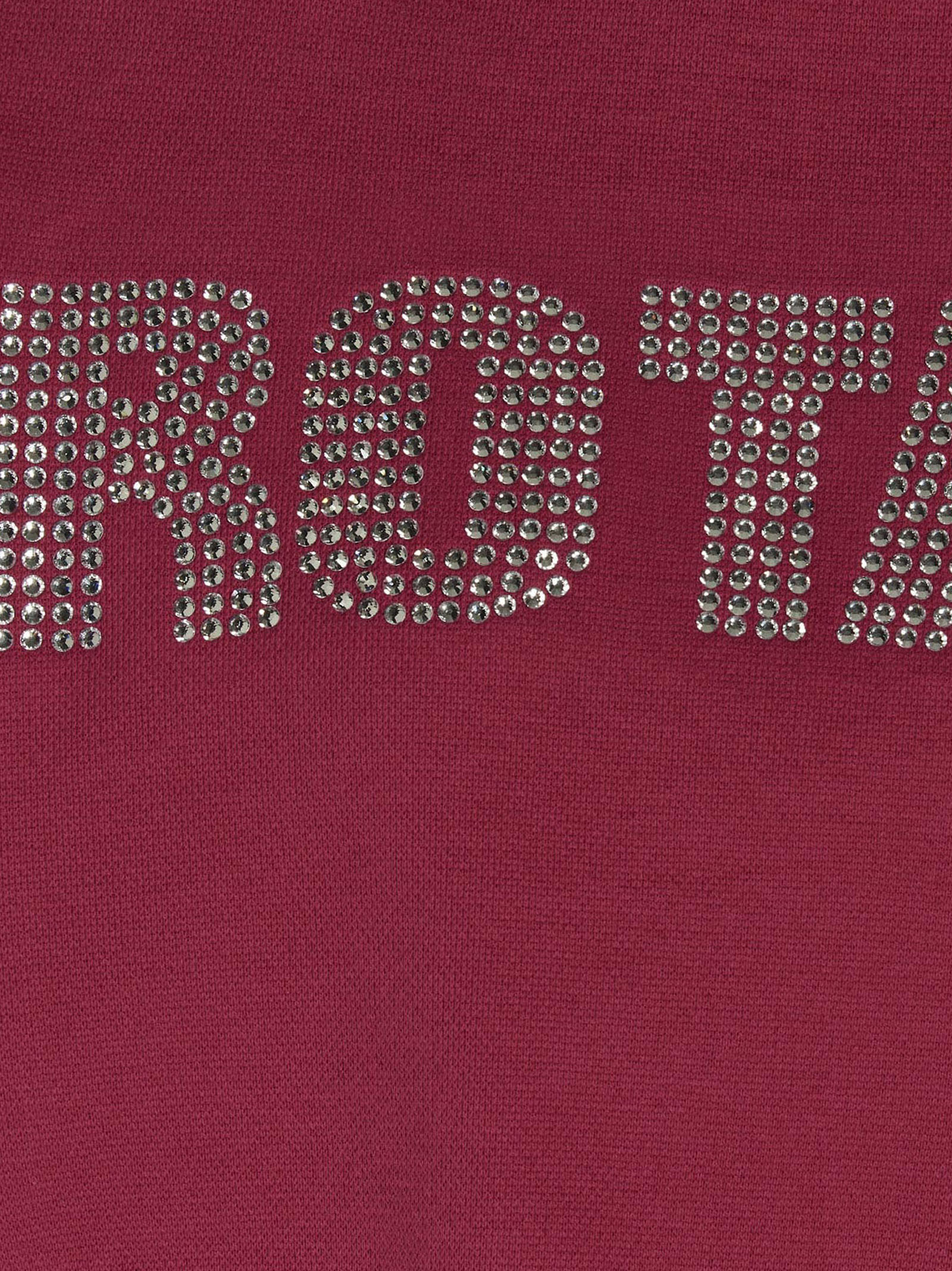Rotate Birger Christensen Rhinestone-Embellished Sweatshirt — burgundy, view 4