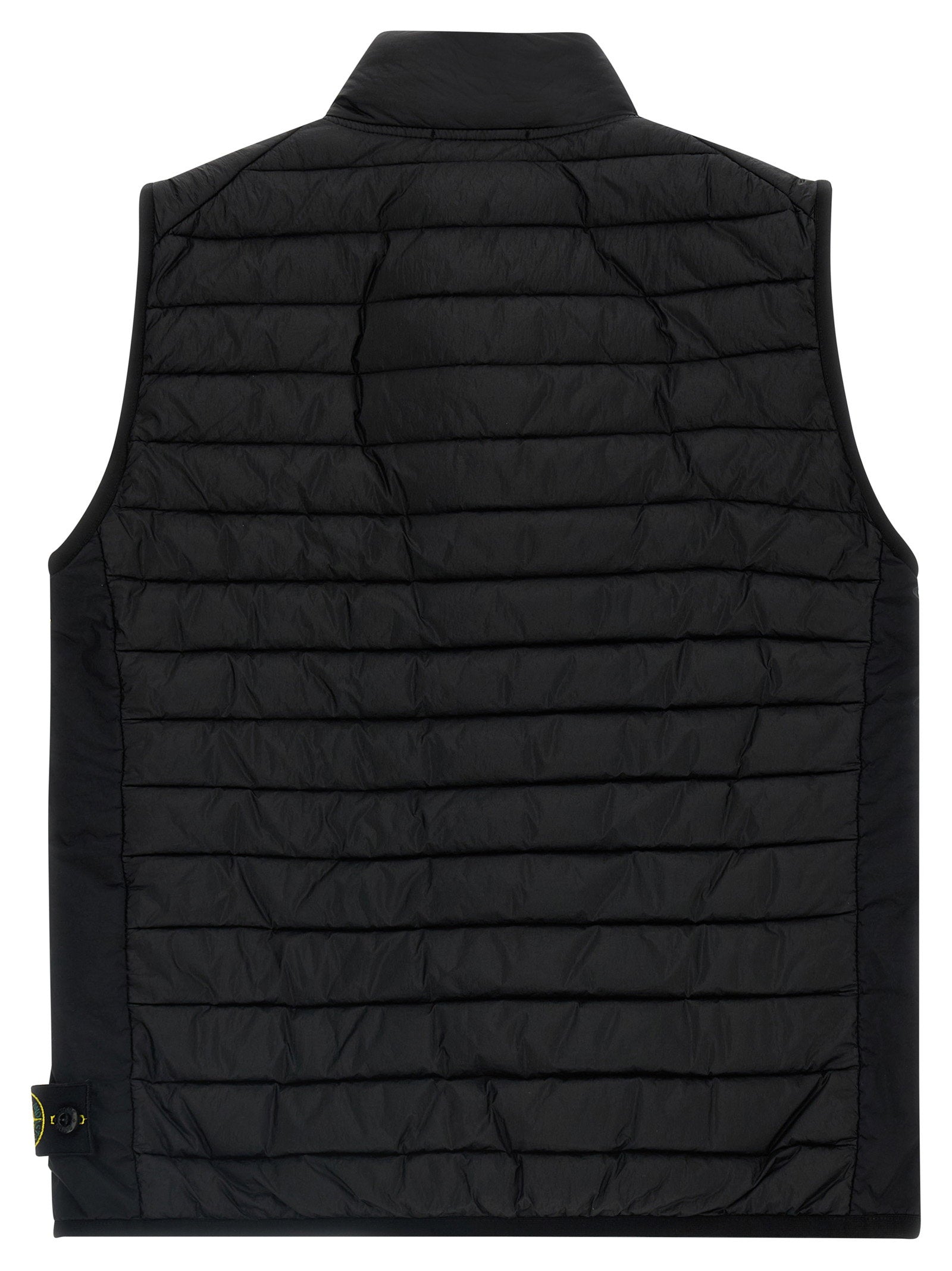 Stone Island Junior Quilted Recycled Nylon Vest — Black, view 2