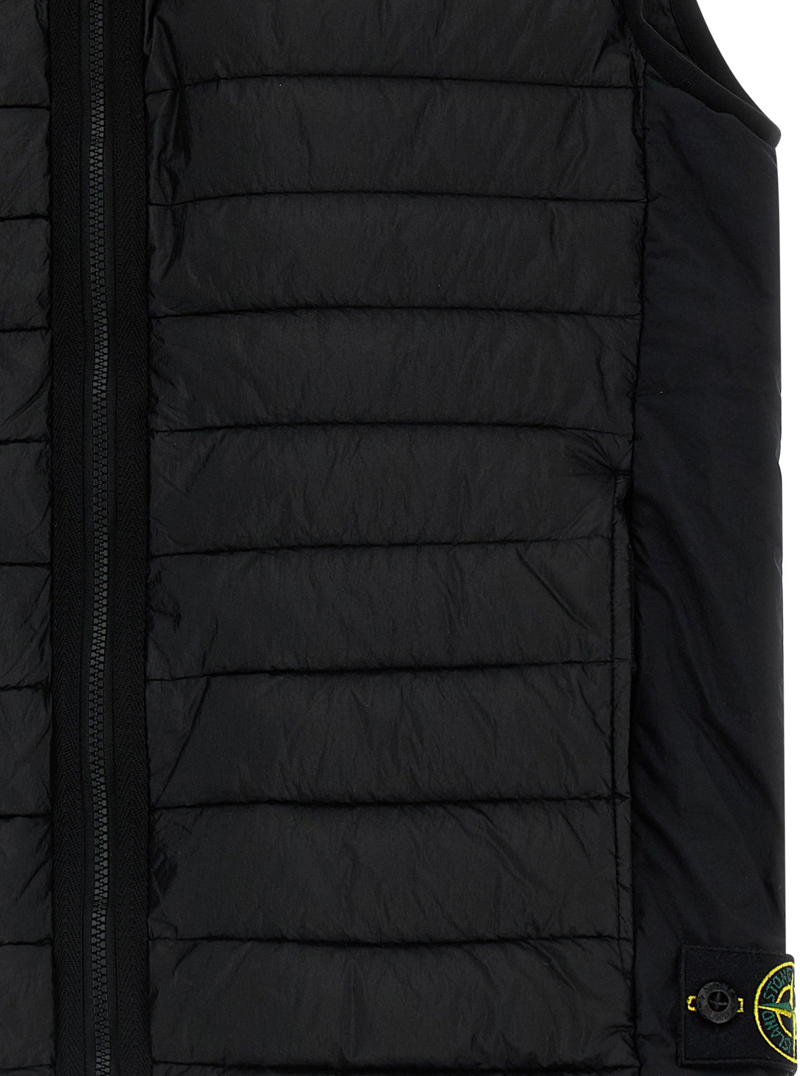 Stone Island Junior Quilted Recycled Nylon Vest — Black, view 3