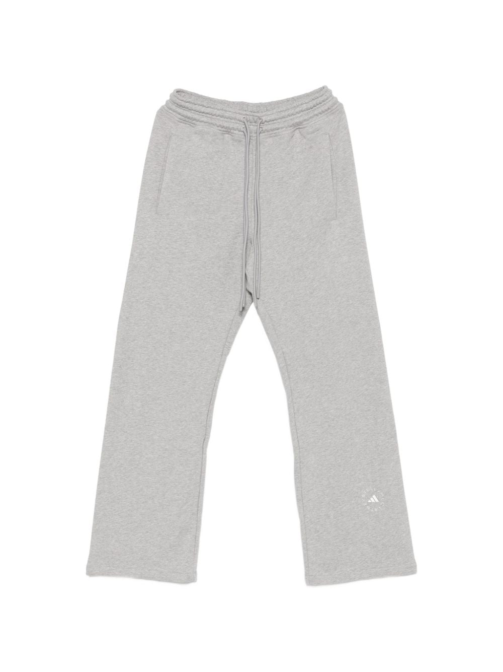 Adidas By Stella McCartney Wide-Leg Organic Cotton Trousers — Grey by Adidas By Stella Mccartney