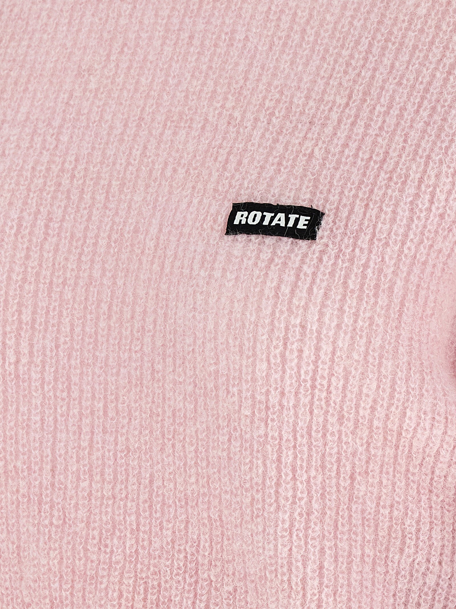 Rotate Birger Christensen Knit Puff Sweater — Pink - XS, view 4