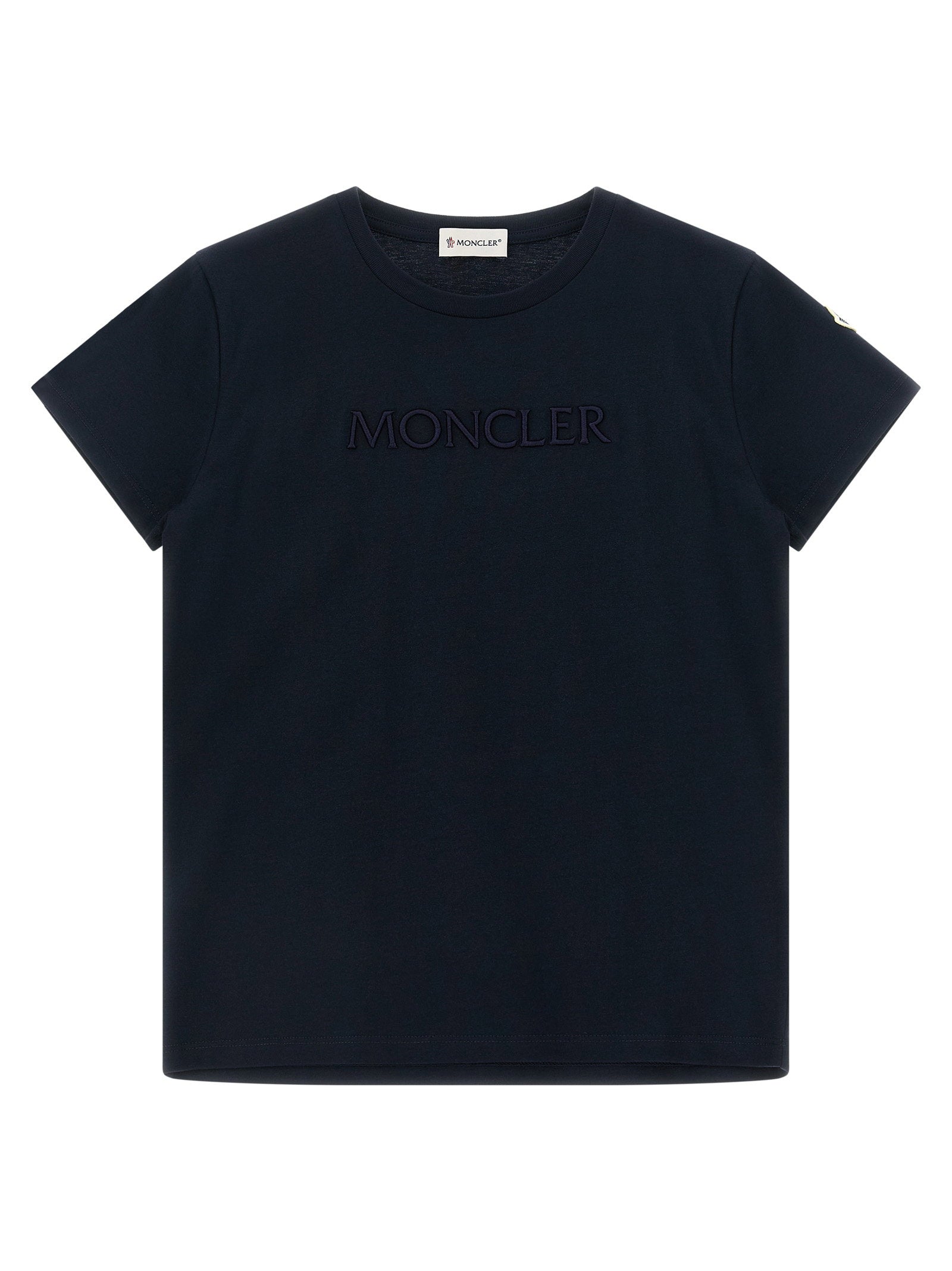 Moncler Enfant Logo-Embroidered T-Shirt — Navy by Moncler Enfant