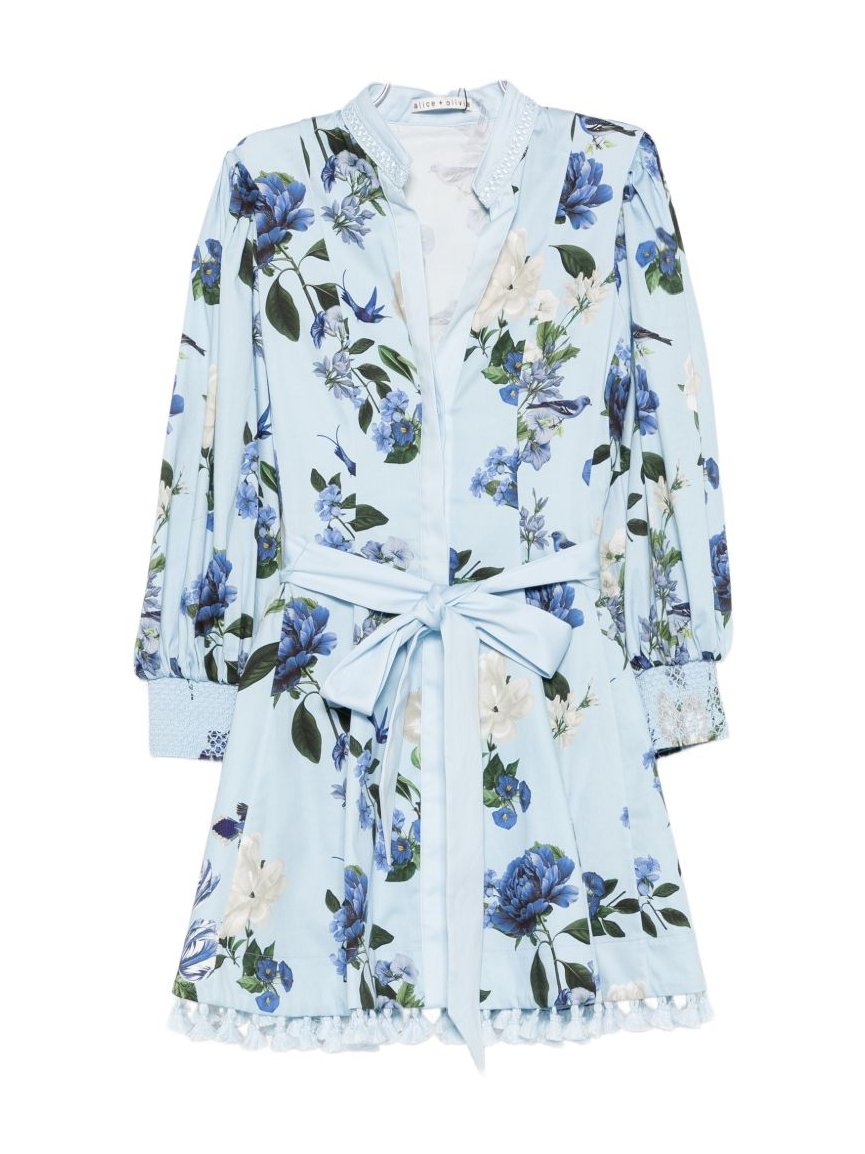 Alice + Olivia Lucy Dress — Light Blue by Alice + Olivia