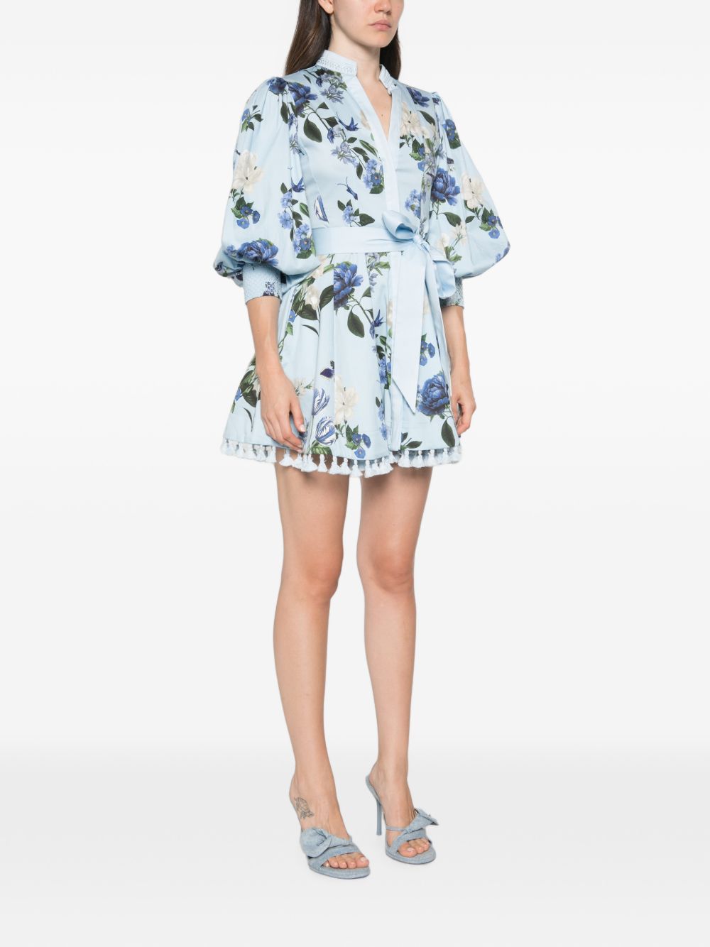 Alice + Olivia Lucy Dress — Light Blue, view 2