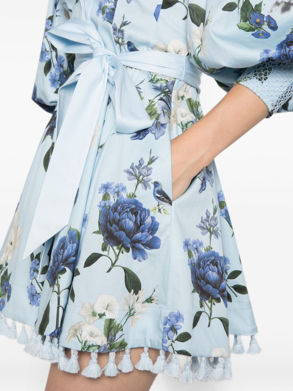 Alice + Olivia Lucy Dress — Light Blue, view 4