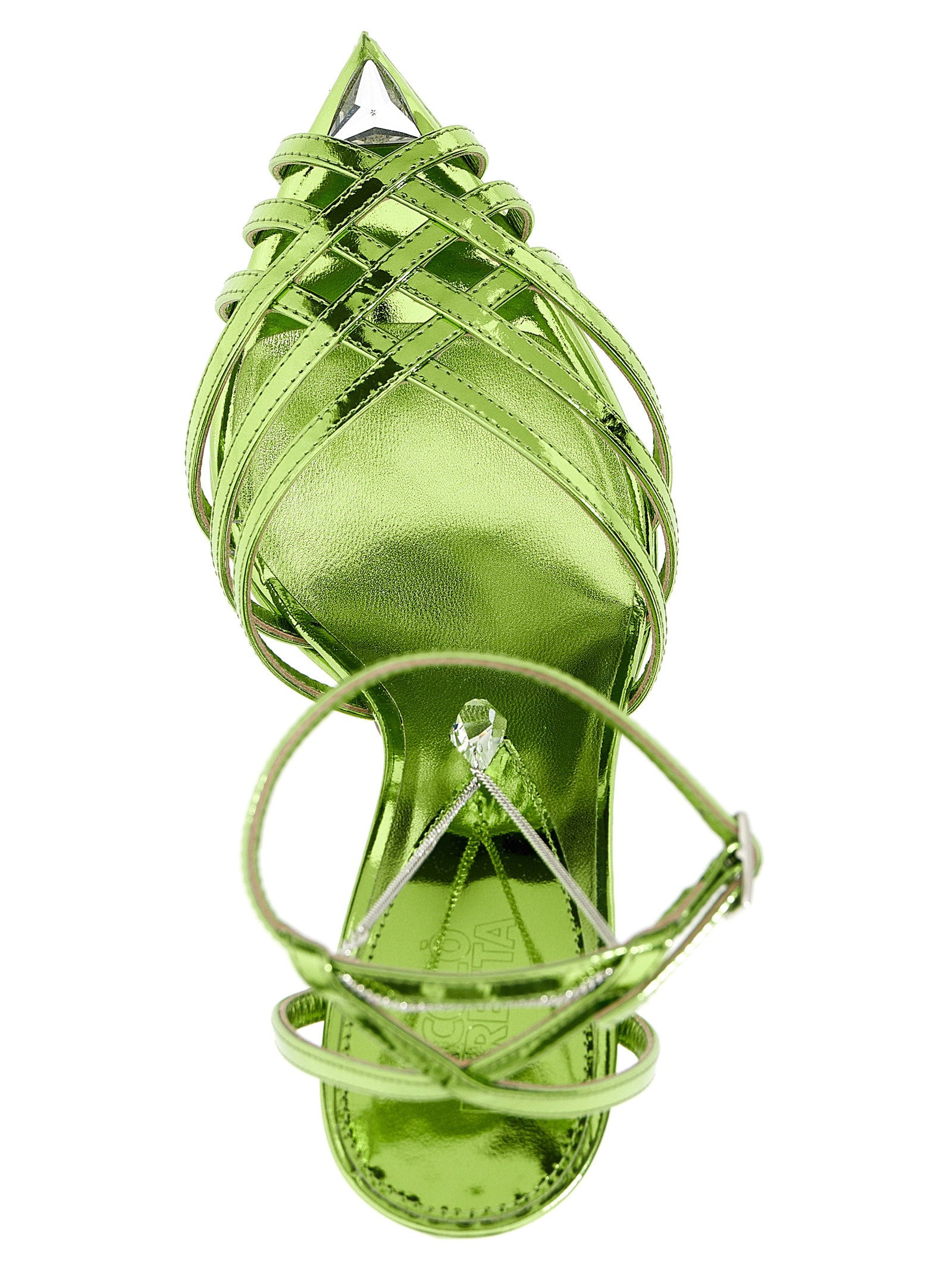 Nicolo' Beretta Heidi Sandal — Lime, view 3