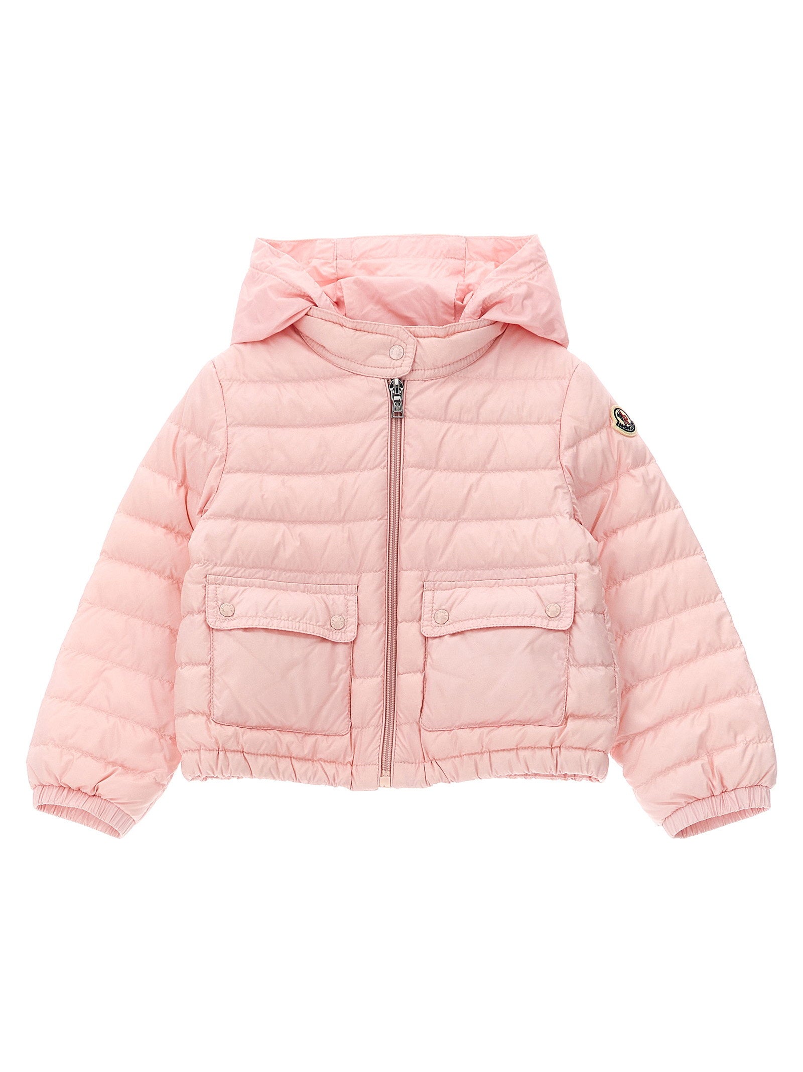 Moncler Enfant Down Jacket — Pink, view 2