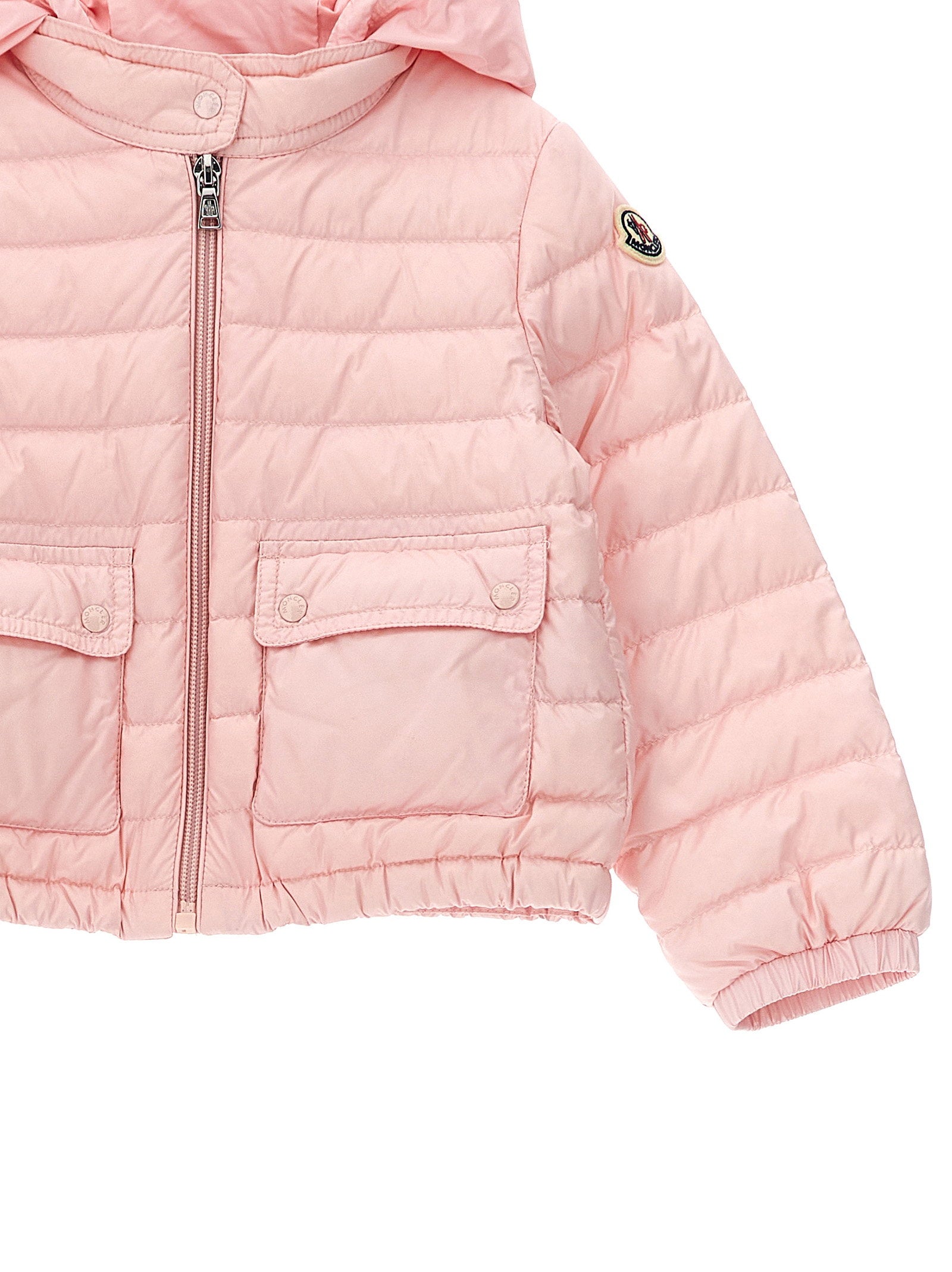 Moncler Enfant Down Jacket — Pink, view 4