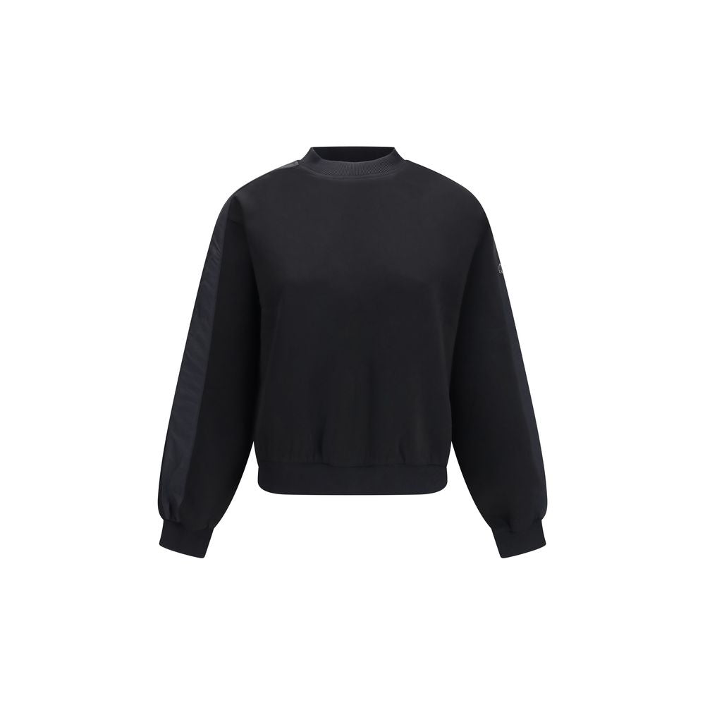 Moose Knuckles Cotton-Blend Crewneck Sweatshirt — Black by Moose Knuckles