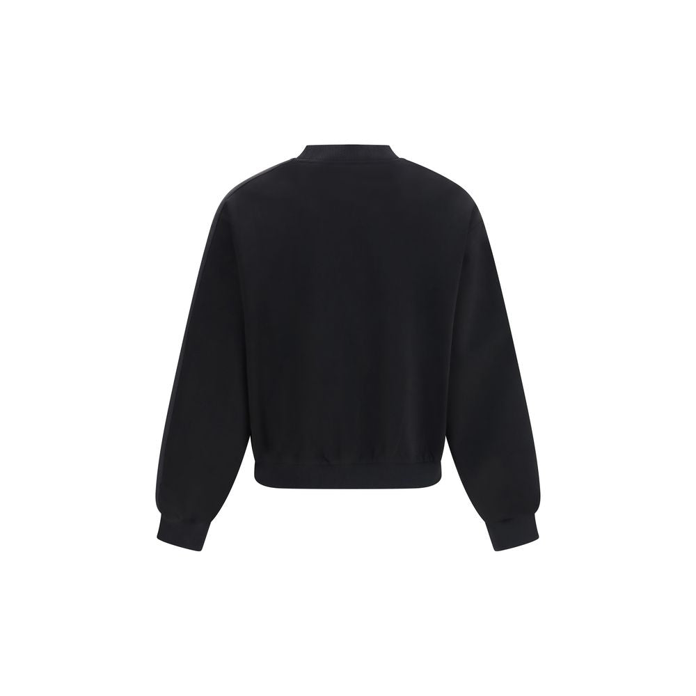 Moose Knuckles Cotton-Blend Crewneck Sweatshirt — Black, view 2