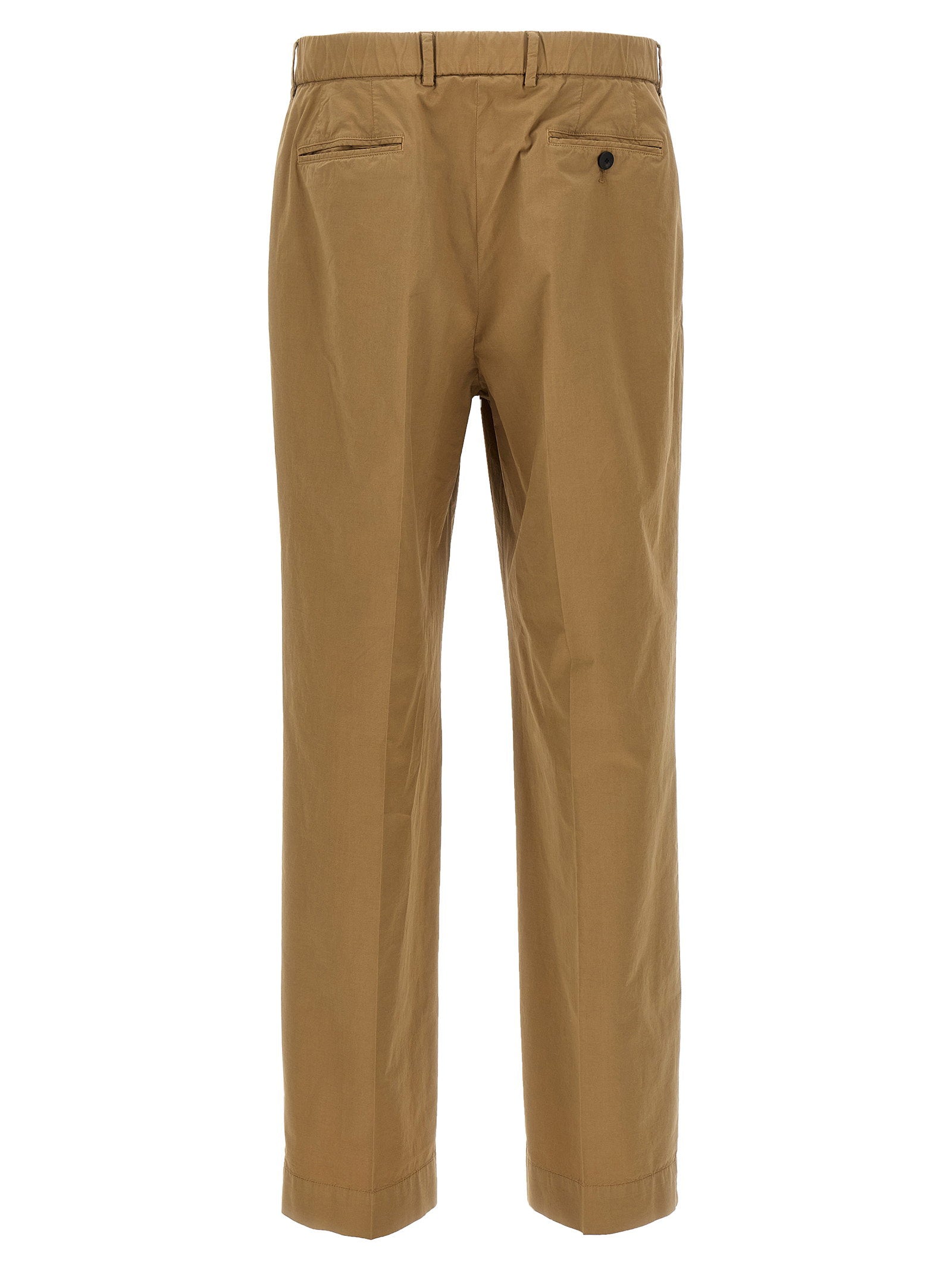 Cellar Door Stretch Cotton Trousers — Camel, view 2