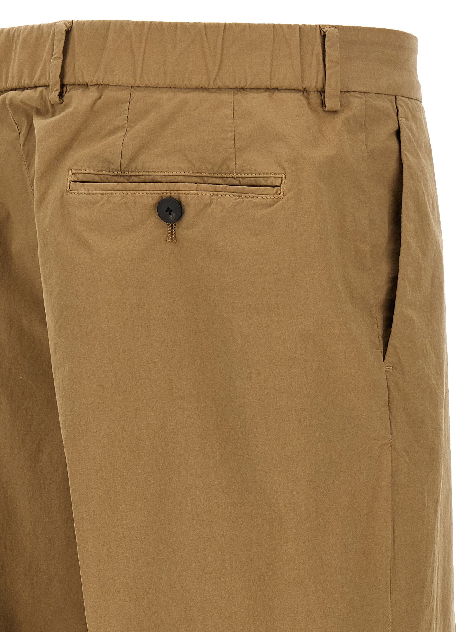Cellar Door Stretch Cotton Trousers — Camel, view 4